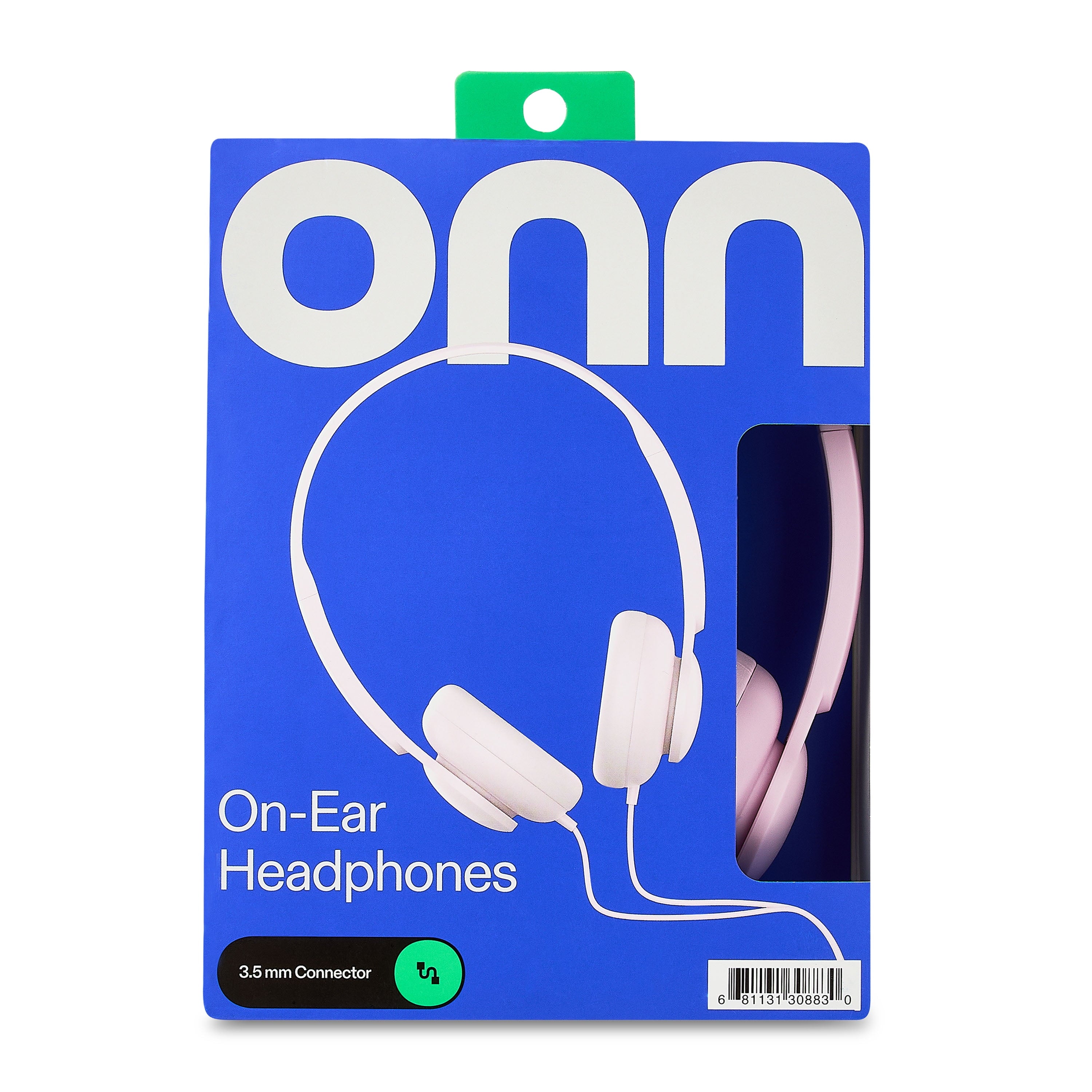 onn On-Ear Headphones, Pink