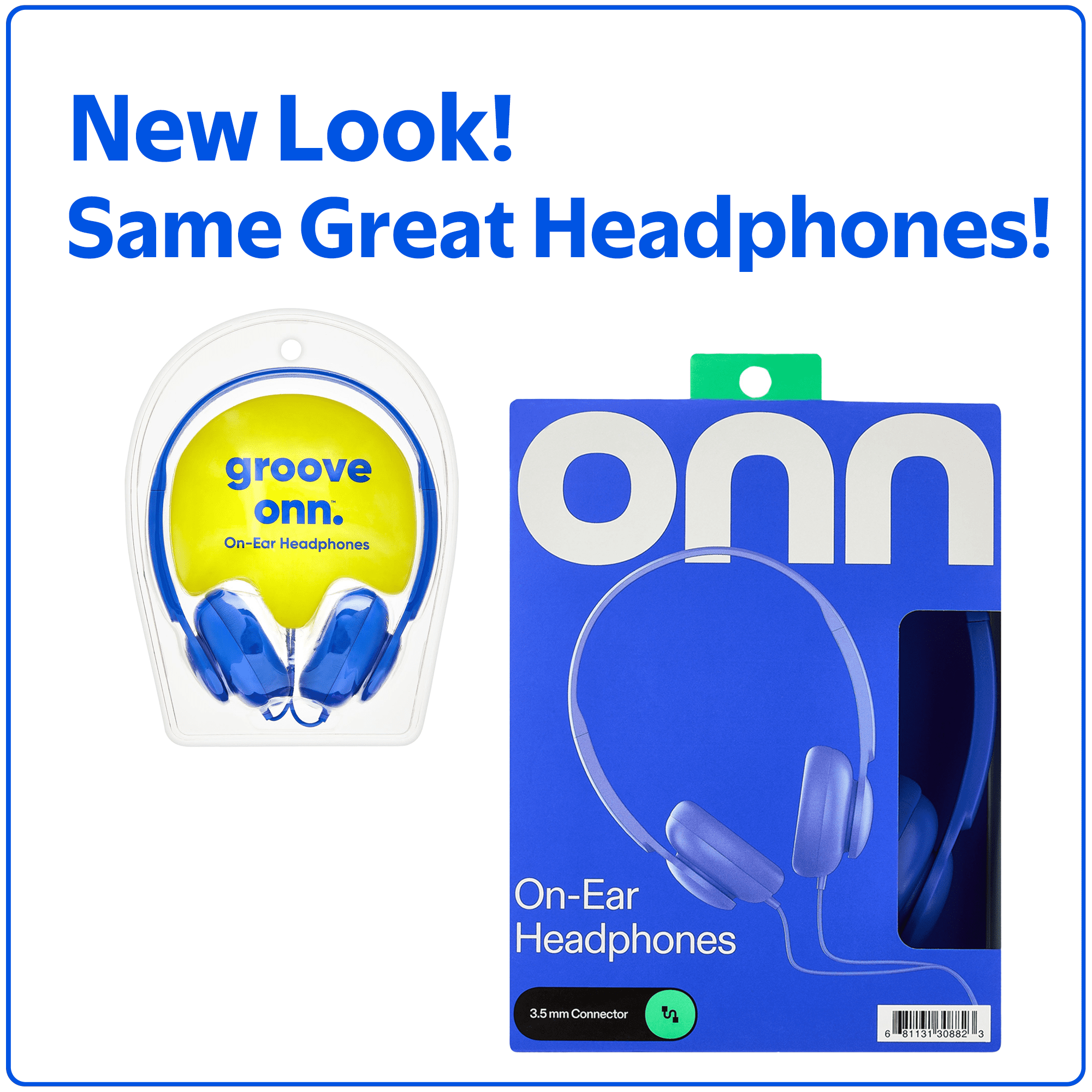 onn On-Ear Headphones, Pink