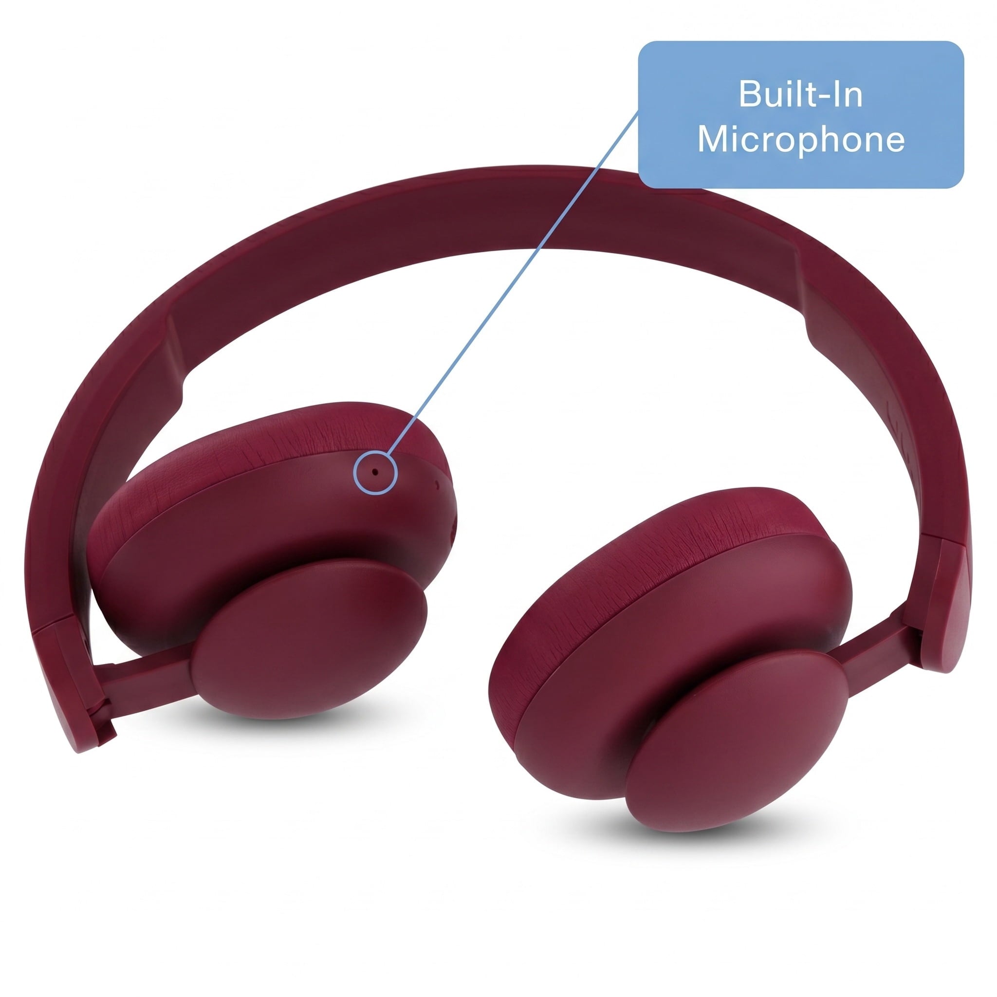 onn Wireless On-ear Headphones with Bluetooth, Black