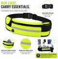 Slim Running Belt Waist Pack, Adjustable Travel Belt Bag for Phone, Keys and Small Essentials, TIKA