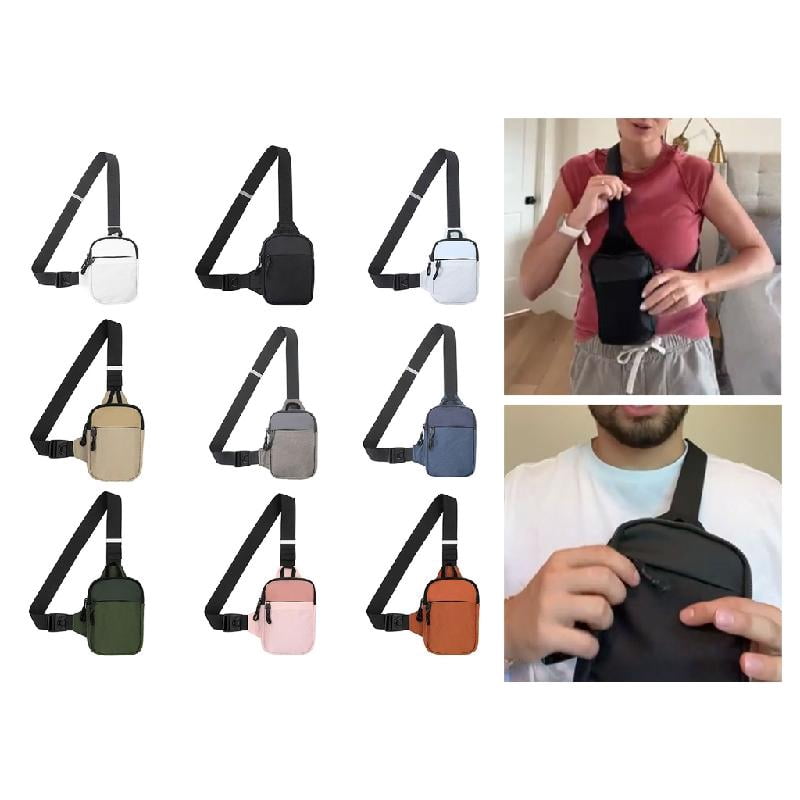 Sports Men Chest Bag Water Waist Pack Running Phone Holder Crossbody Slings Bag Outdoor Sports Accessory