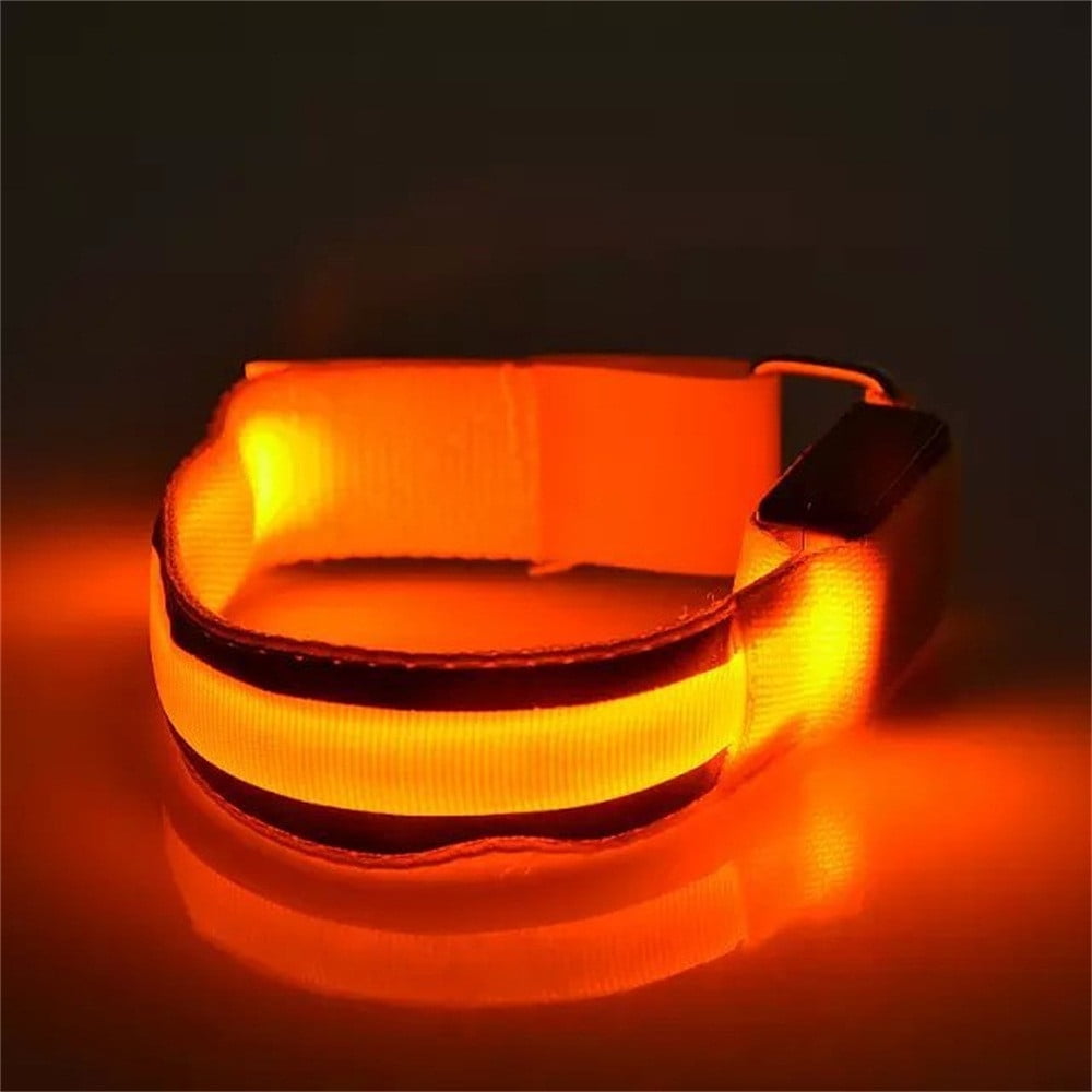 hengsof LED Armband for Running, Running Lights for Runners Rechargeable, Running Lights, High Visibility Reflective Running Gear for Running Walking Cycling