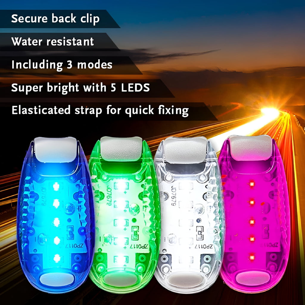 HIBIBUD 2026 New Abs Material Clip-On Led Light for Night Running and Cycling,Portable & Rechargeable Cycling Accessories for Running, Cycling, Walking, Hiking, Outdoor Sports