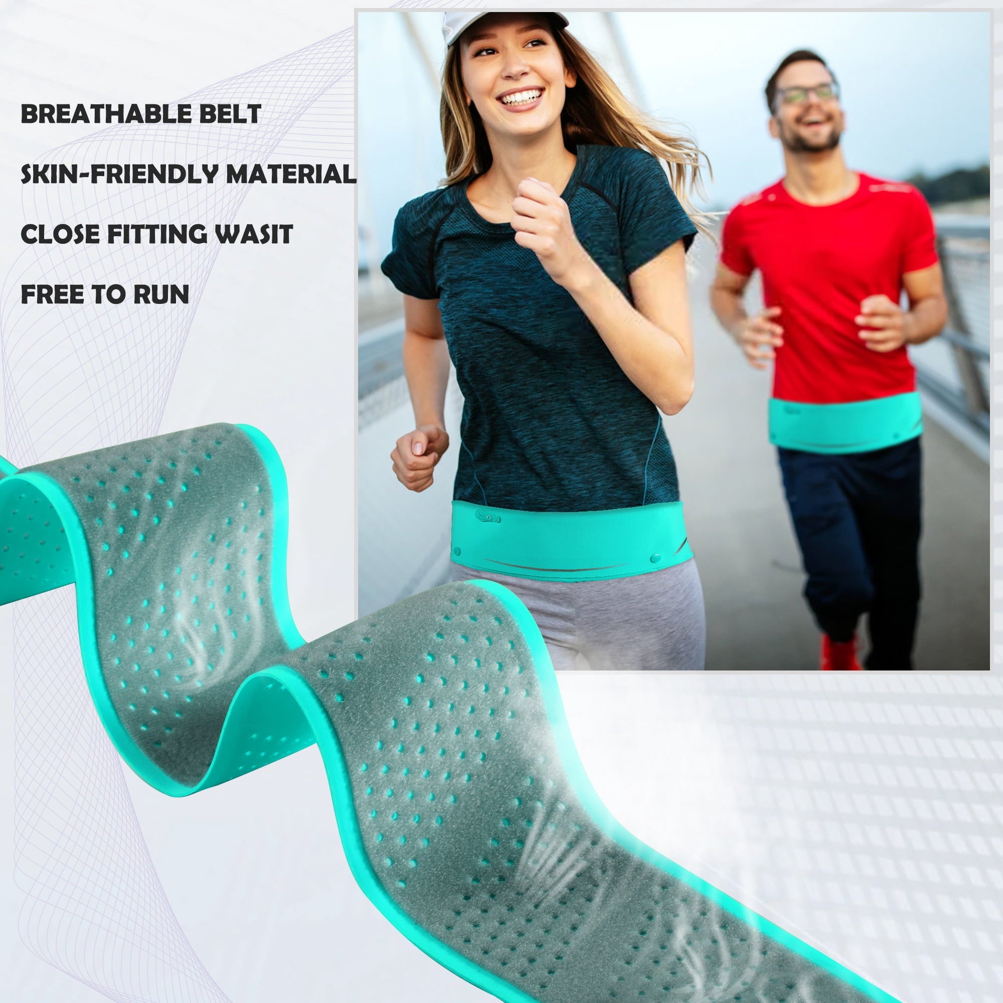 LUXMO LUXURY MOBILE Slim Running Belt Fanny Phone Holder for Running