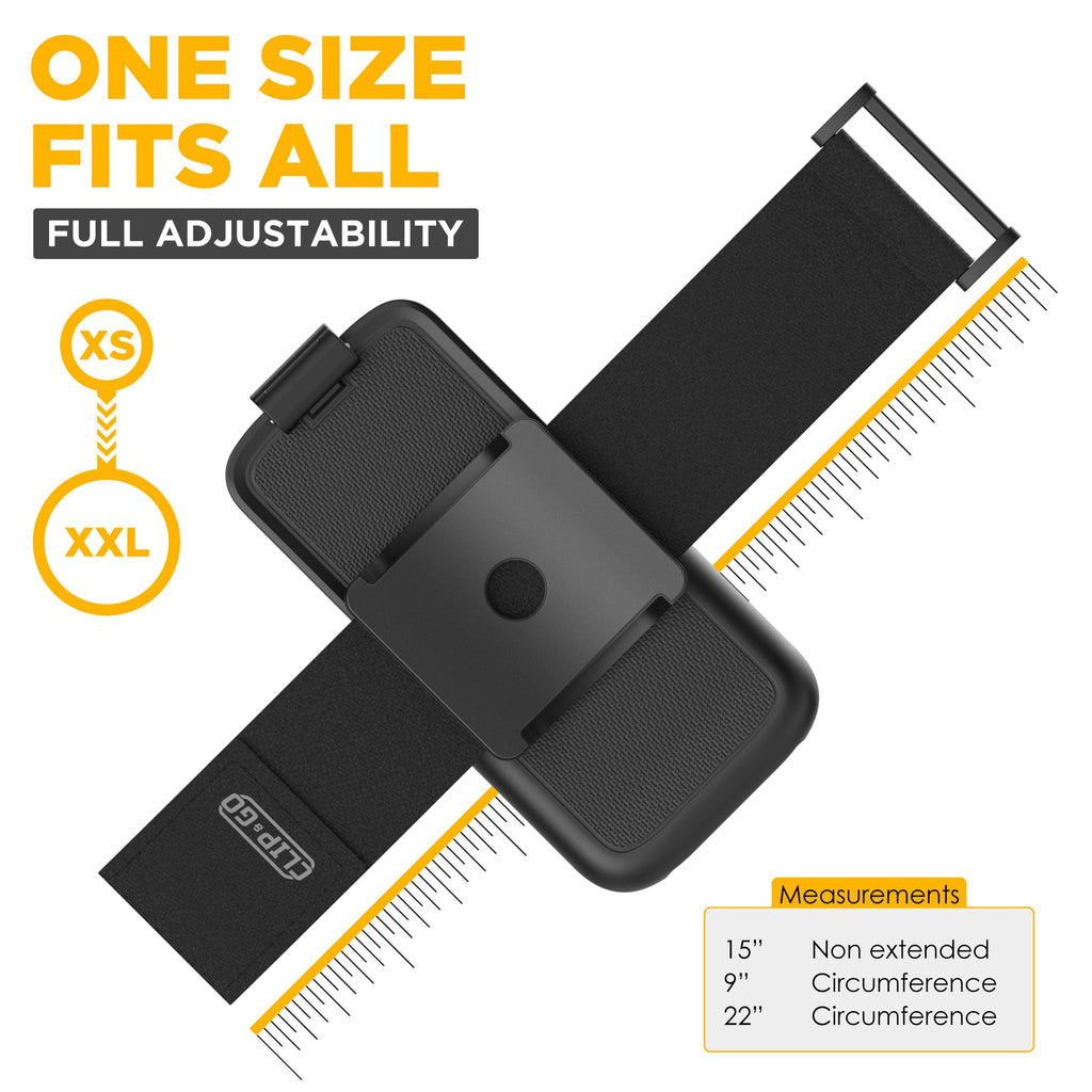 Encased Galaxy S10e Armband for Running, Gym Workouts & Exercise - Fully Adjustable Arm Strap Holder with Clear Phone Case (Samsung S10e) (Sweat and Water Resistant Band)