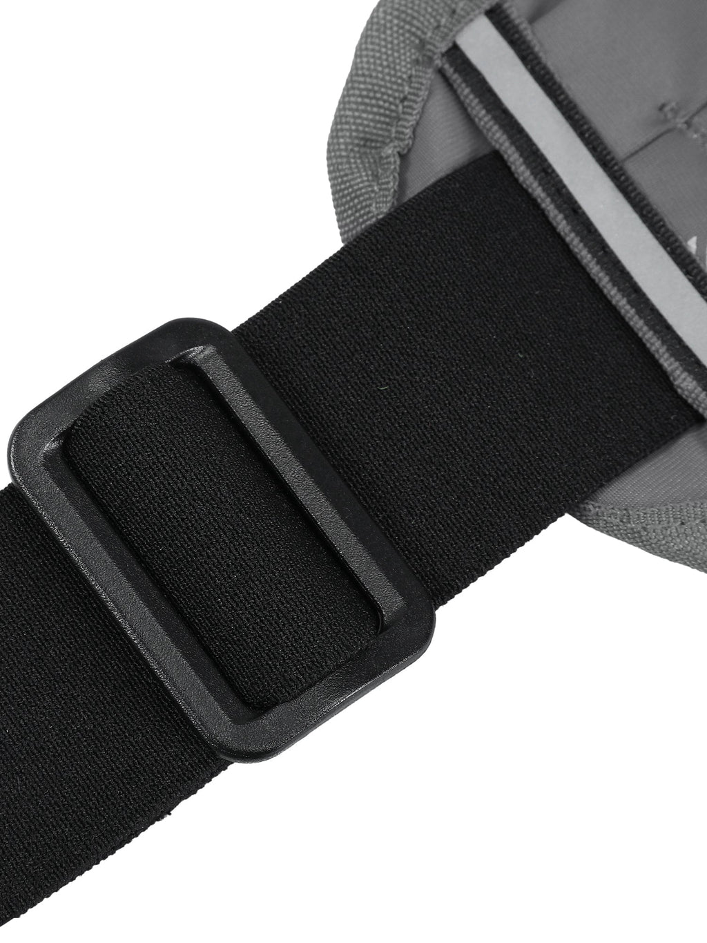 MIER Running Belt Slim Waist Pack with Bib Clips Adjustable Elastic Phone Holder for Fitness Marathon Daily Travel Black