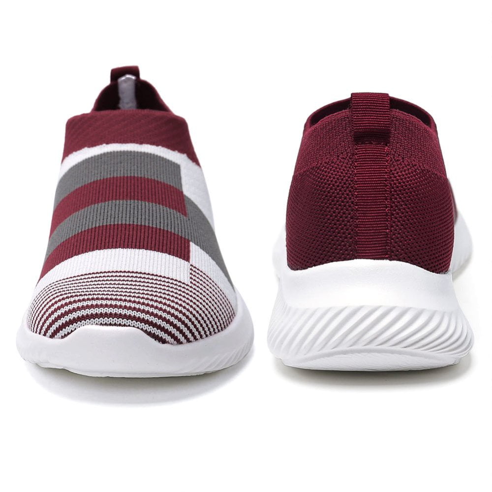 Ablanczoom Womens Sneakers Running Shoes Slip-on Fitness Sports Walking Tennis Flats