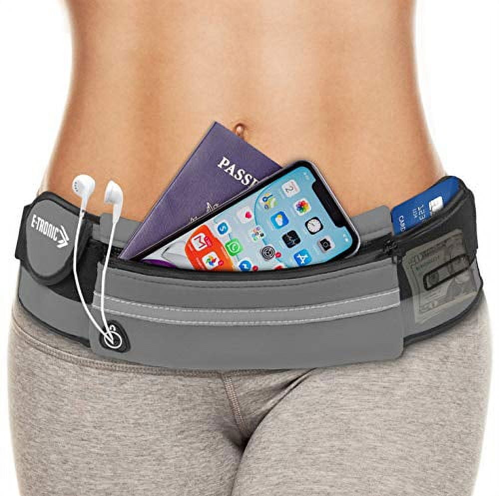 E Tronic Edge Running Belt for Women and Men,Adjustable Belt Pouch fits Most Phone