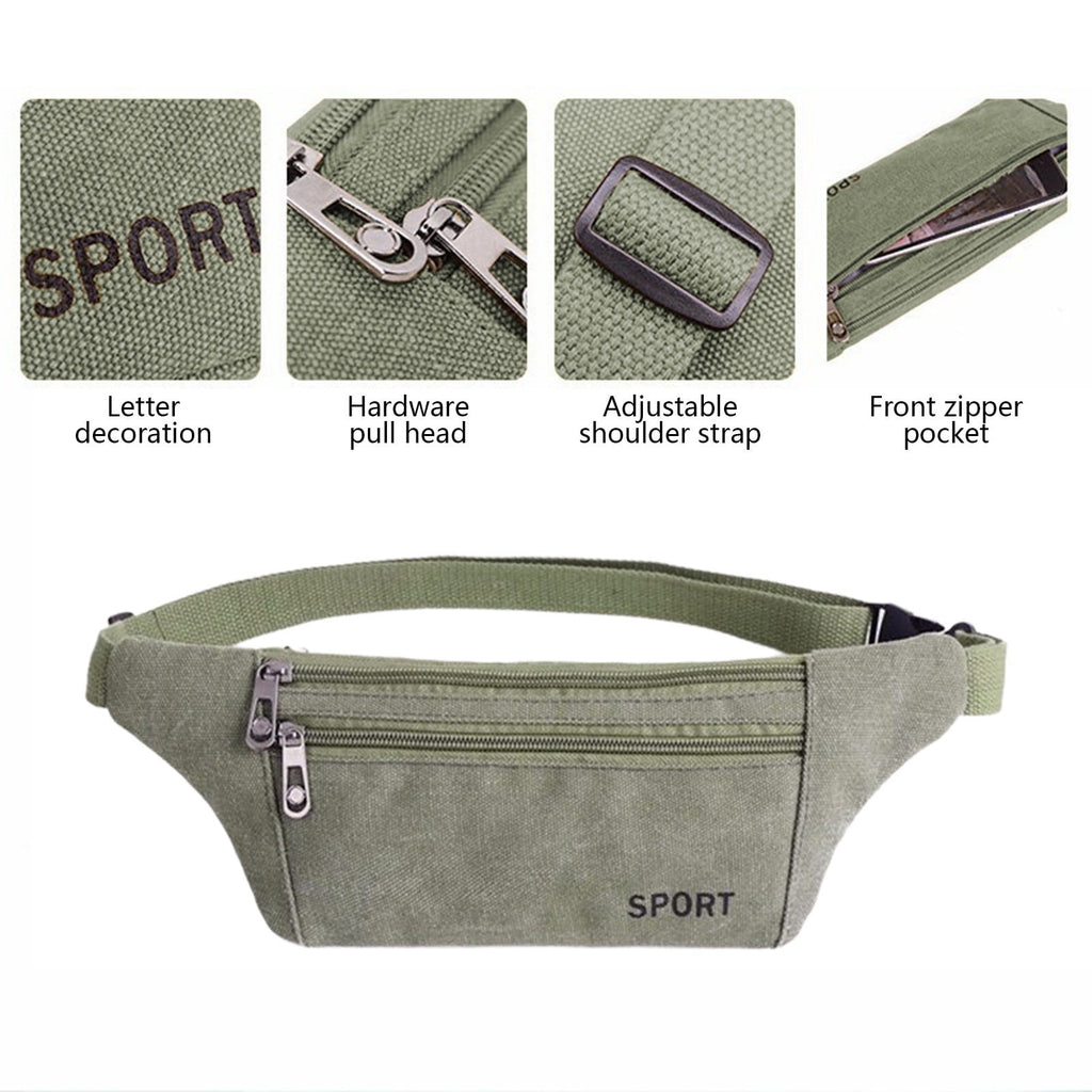 Seyotauo Slim Running Belt Fanny Pack for Men Women, Running Phone Holder Runners Pouch Waist Pack for Travel Running Hiking Workout Dog Walking Outdoors Sport Fishing Accessories