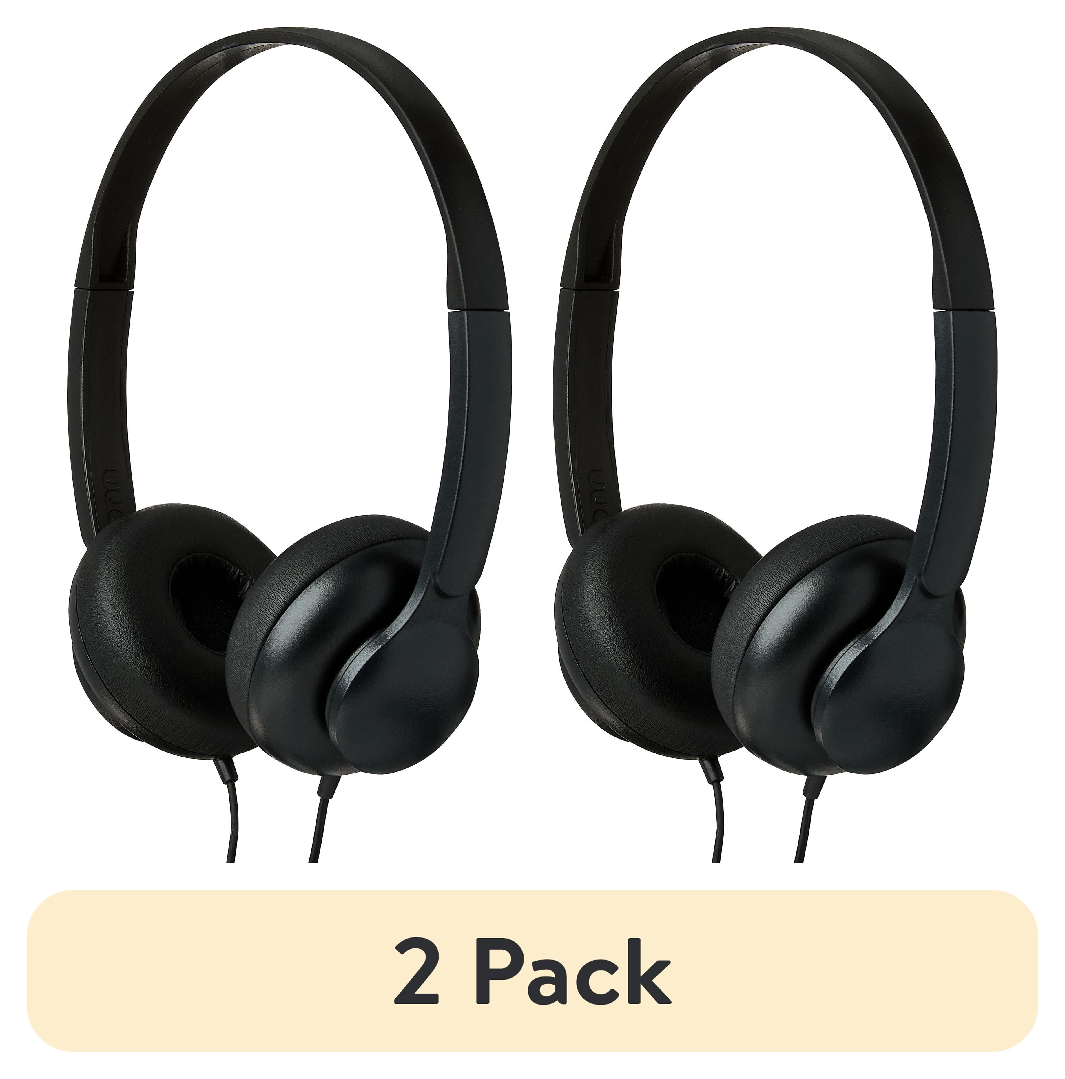 onn On-Ear Headphones, Pink