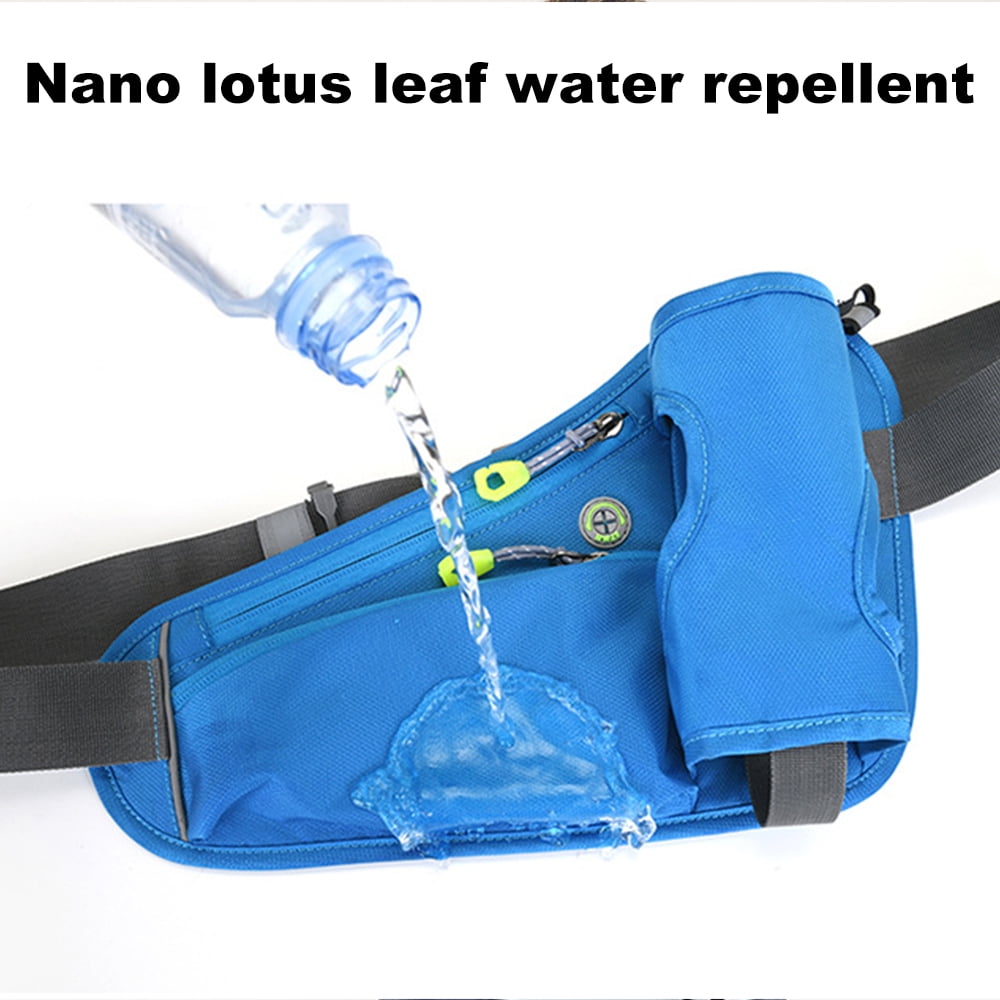 Pomoko No Bounce Hydration Running Belt with Water Bottle Holder, Dark Grey