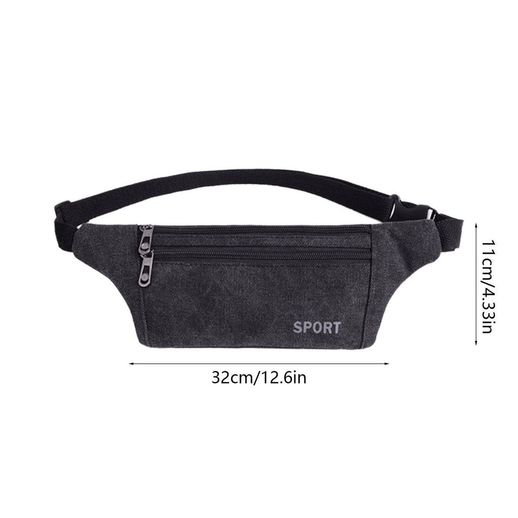Seyotauo Slim Running Belt Fanny Pack for Men Women, Running Phone Holder Runners Pouch Waist Pack for Travel Running Hiking Workout Dog Walking Outdoors Sport Fishing Accessories