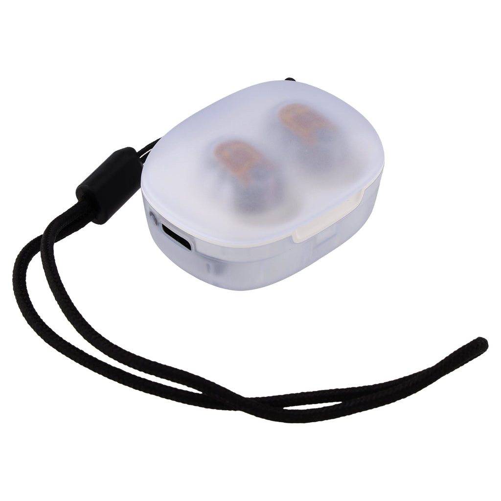 onn Wireless Mini-Earbuds with Wrist-Strap, Black