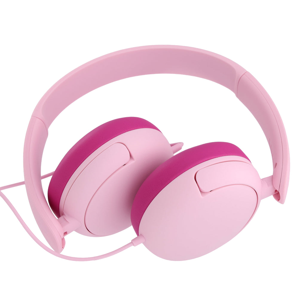 onn On-Ear Headphones with 3.5 mm Connector, Pink