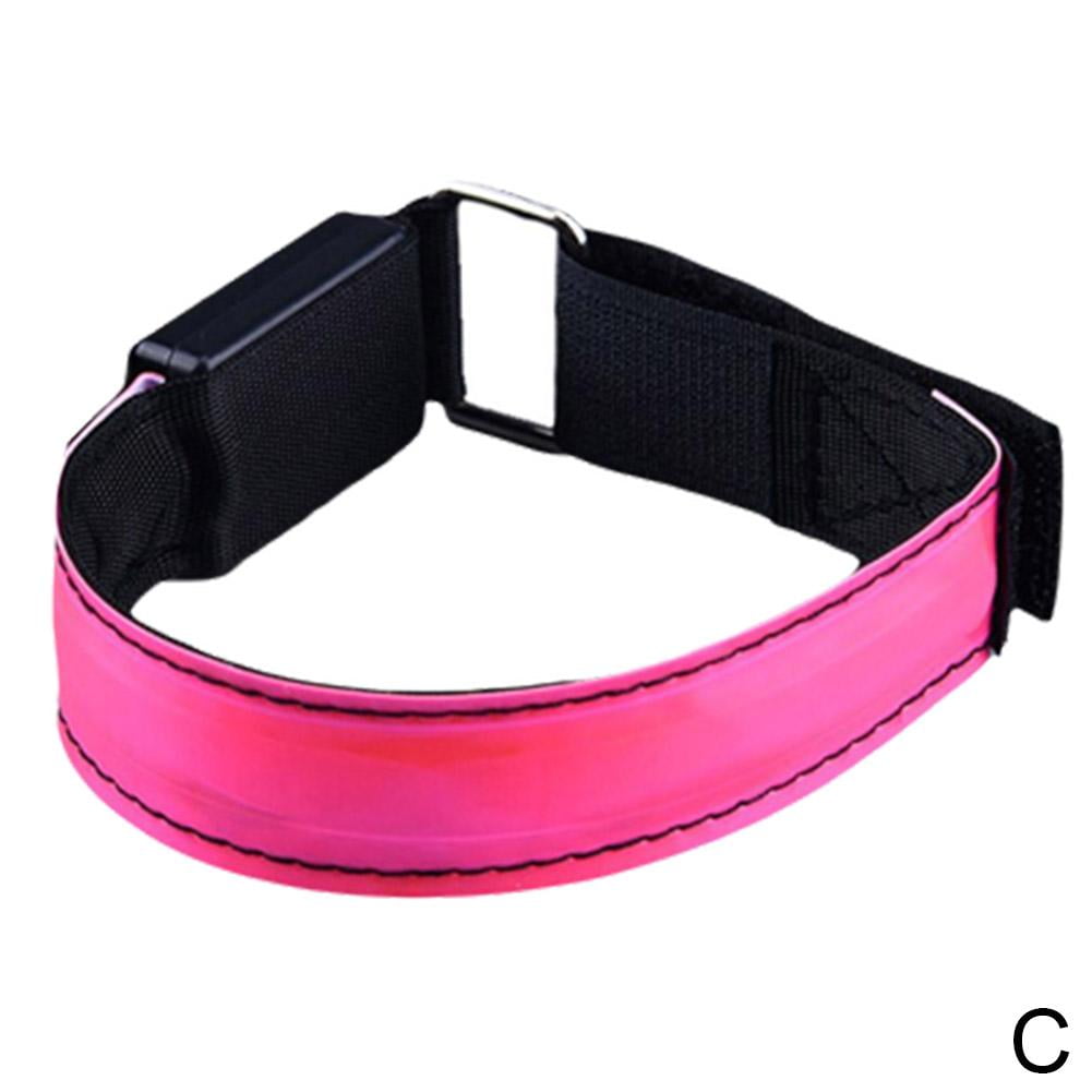 USB Charging LED Luminous Night Rning Armbands Bracelets Sports F5T7 A0Z2