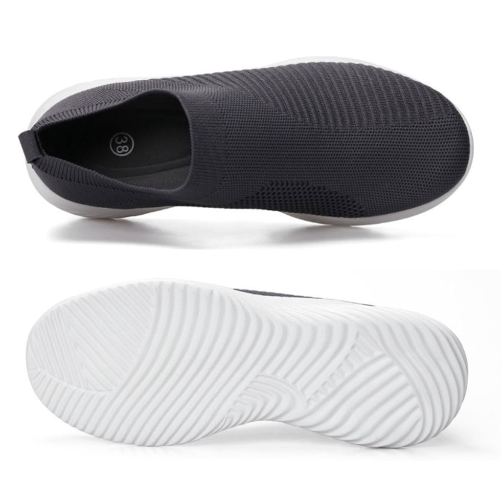 Ablanczoom Womens Sneakers Running Shoes Slip-on Fitness Sports Walking Tennis Flats