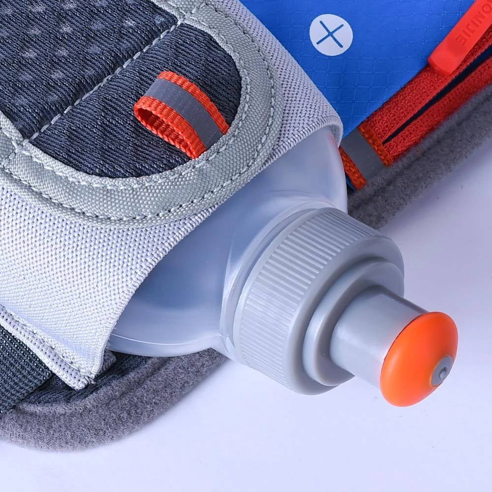 AONIJIE Running Hydration Belt with 2 Water Bottles, Bounce-Free Waist Pouch for Runners