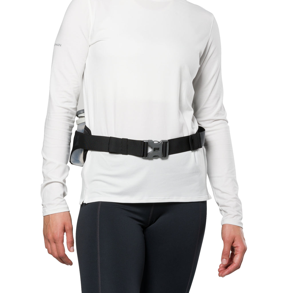 Nathan Dual Bottle Hydration Belt Black/Marigold OSFA