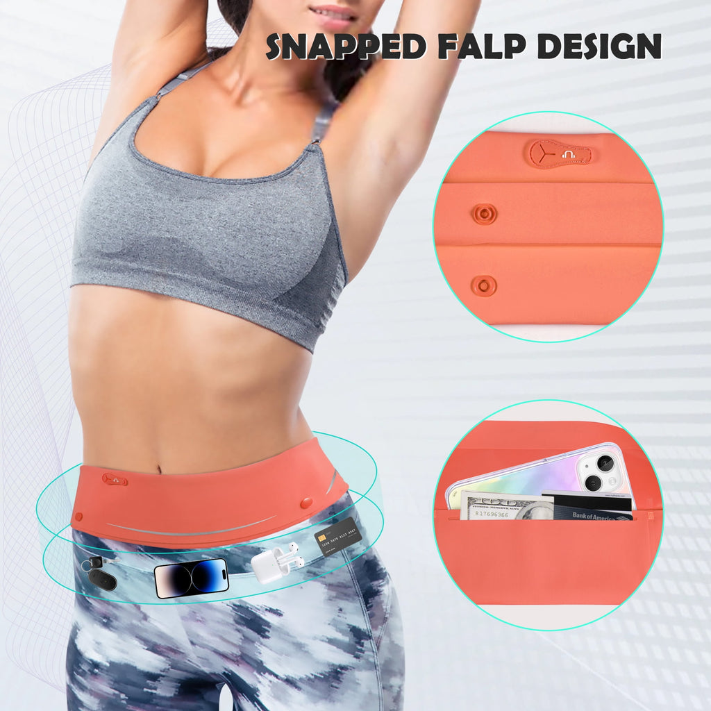LUXMO LUXURY MOBILE Slim Running Belt Fanny Phone Holder for Running