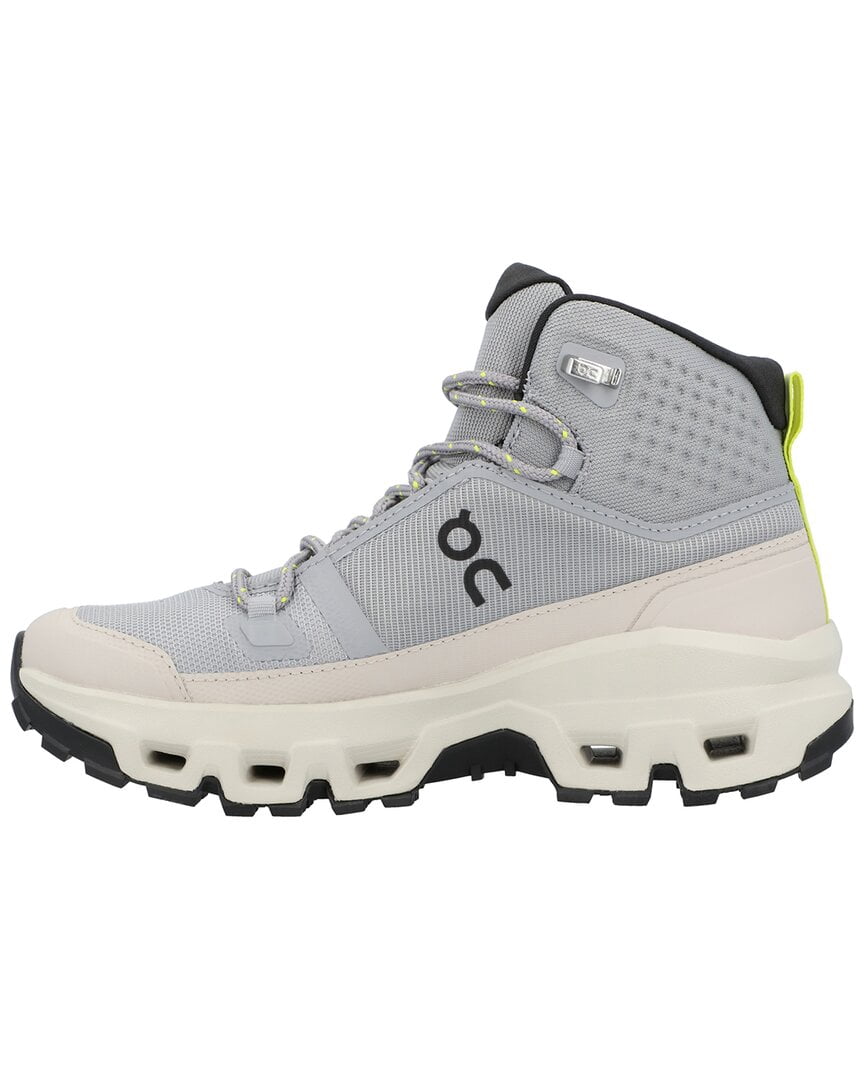 On Running Cloudrock Mid Waterproof Canvas Sneaker, 6, Grey
