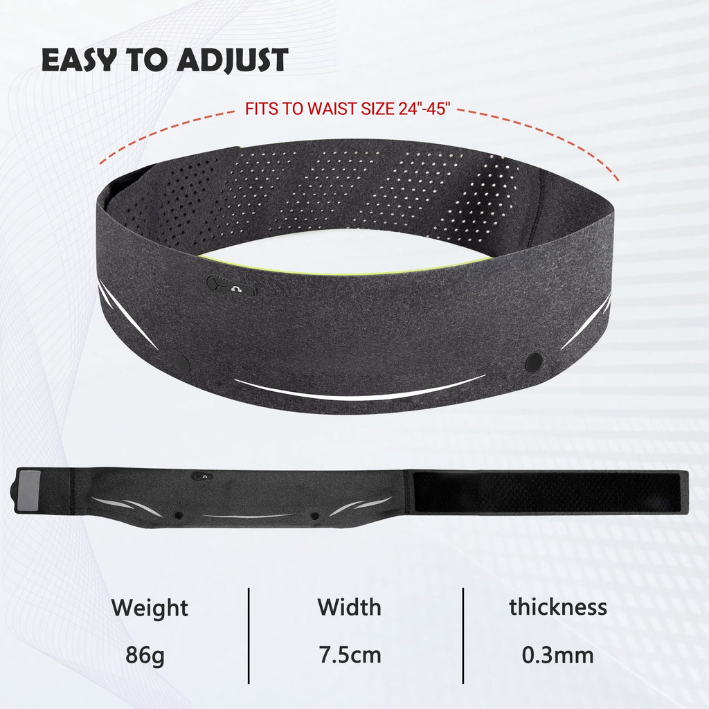 LUXMO LUXURY MOBILE Slim Running Belt Fanny Phone Holder for Running