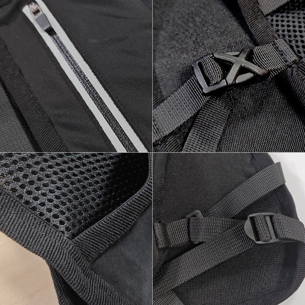 Jiibva Running Hydration Backpack Adjustable Reflective Vest Portable Running Accessories for Outdoor Jogging Hiking Biking