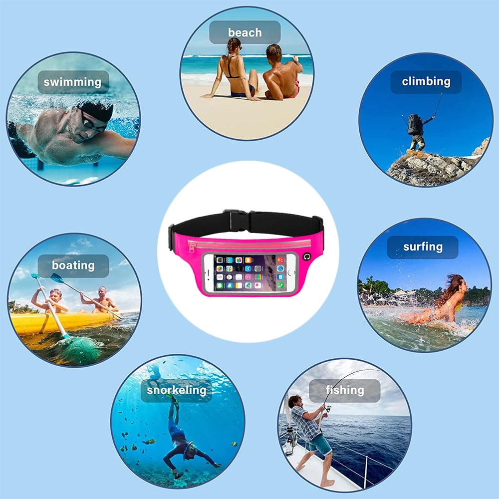 Running Waist Pack Phone Holder Slim Workout Fanny Pack with Touchscreen Case Pocket