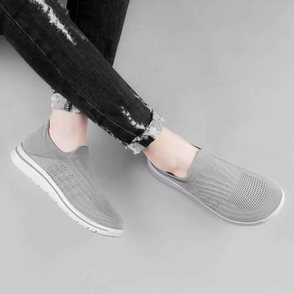 Unisex Sock Walking Shoes Wide Toe Box Slip-on Mens Running Shoe Womens Lightweight Casual Fashion Sneakers Black 8Women/6Men