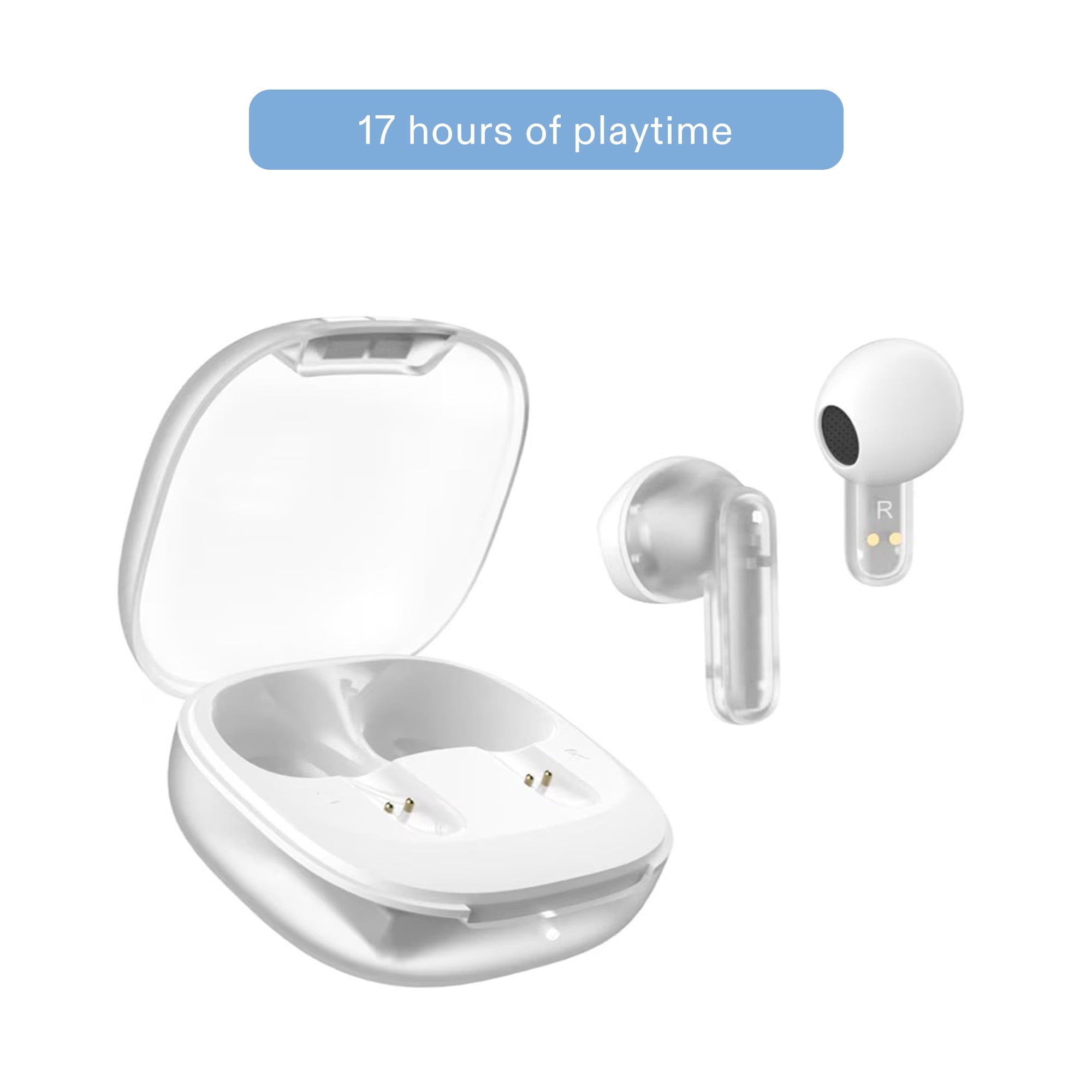 onn Mini Sticks Black Wireless Bluetooth Earbuds with Environmental Noise Canceling