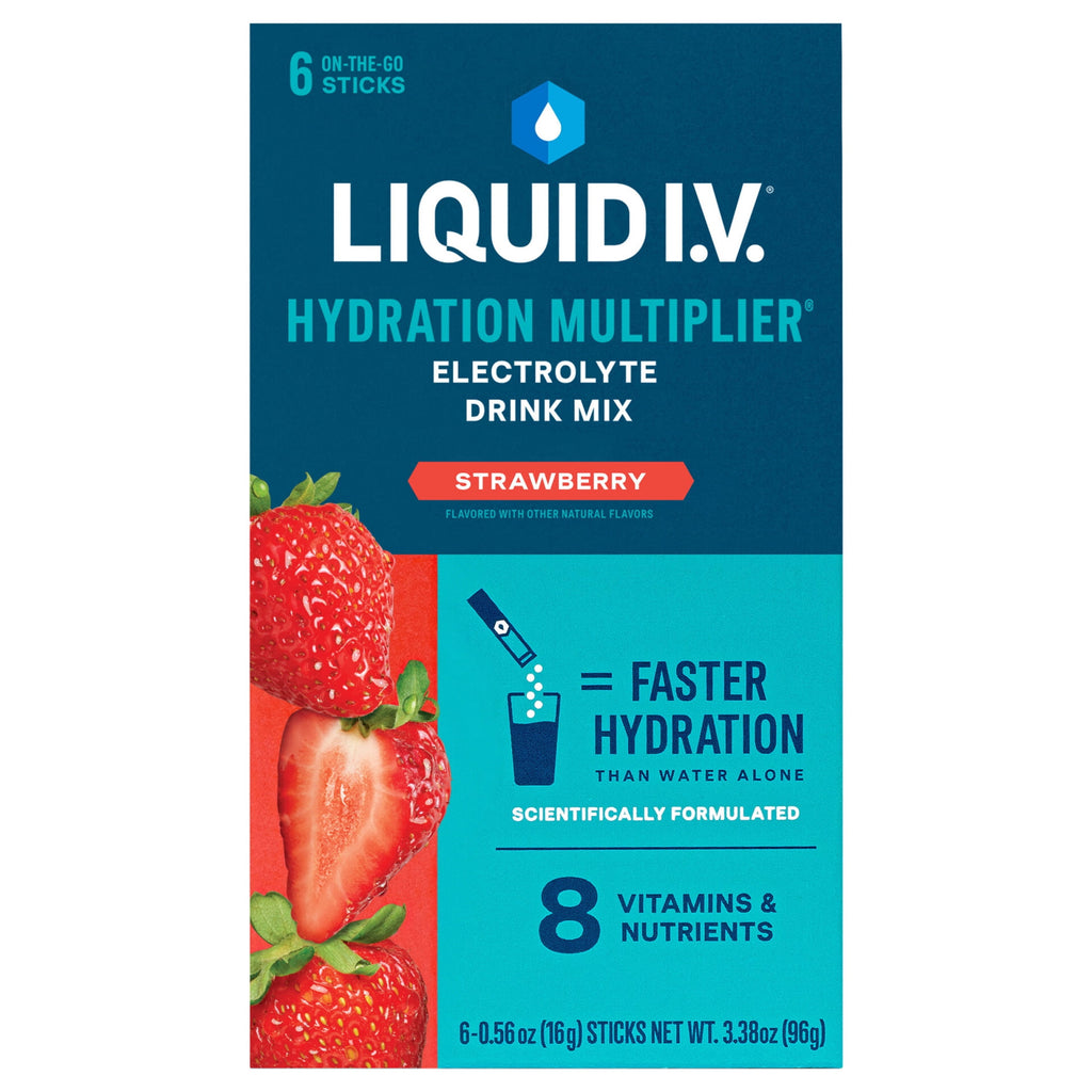 Liquid I.V.® Arctic Raspberry Hydration Multiplier® Powdered Electrolyte Drink Mix, 6 Count Packets