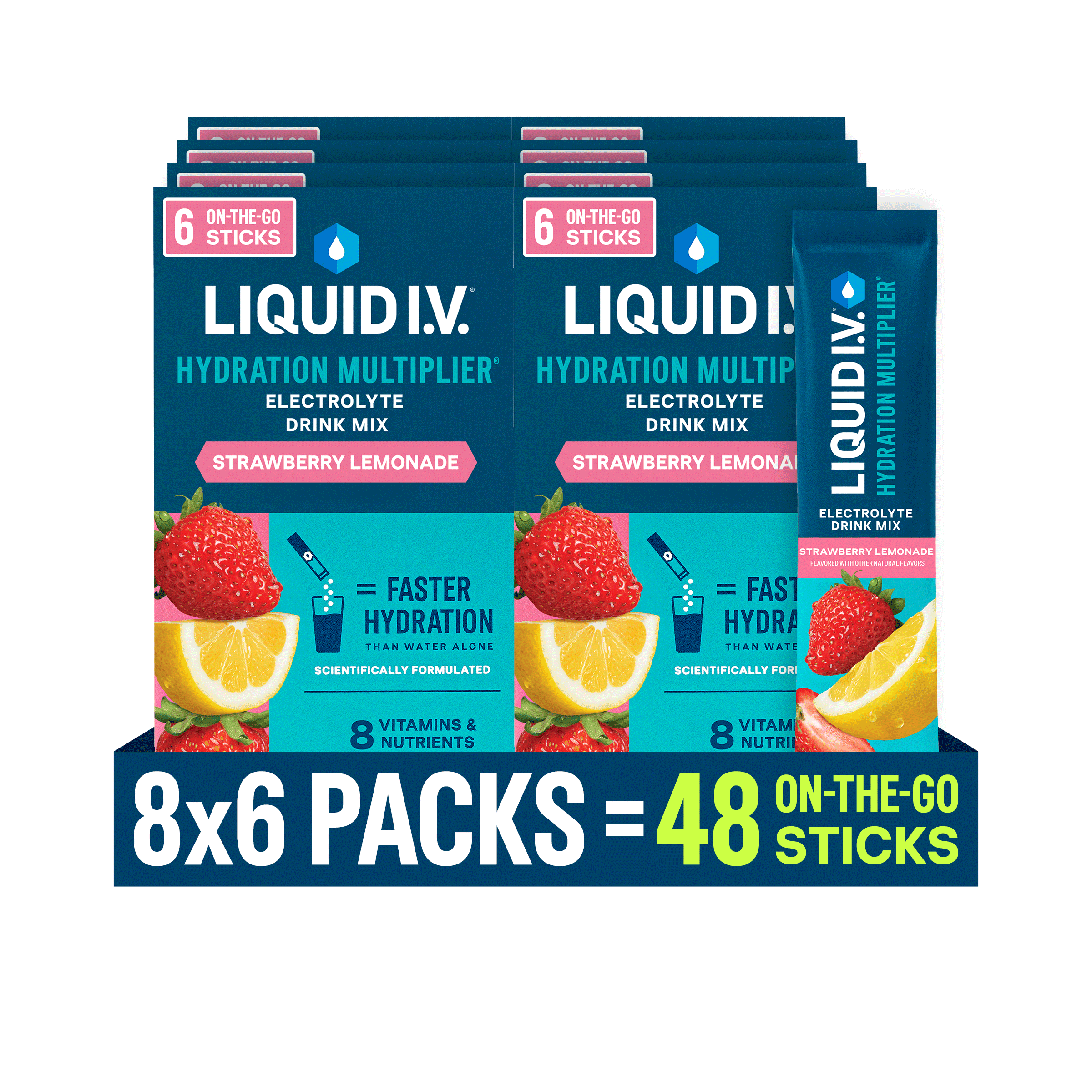 Liquid I.V.® Watermelon Hydration Multiplier® Powdered Electrolyte Drink Mix, 6 Count Packets