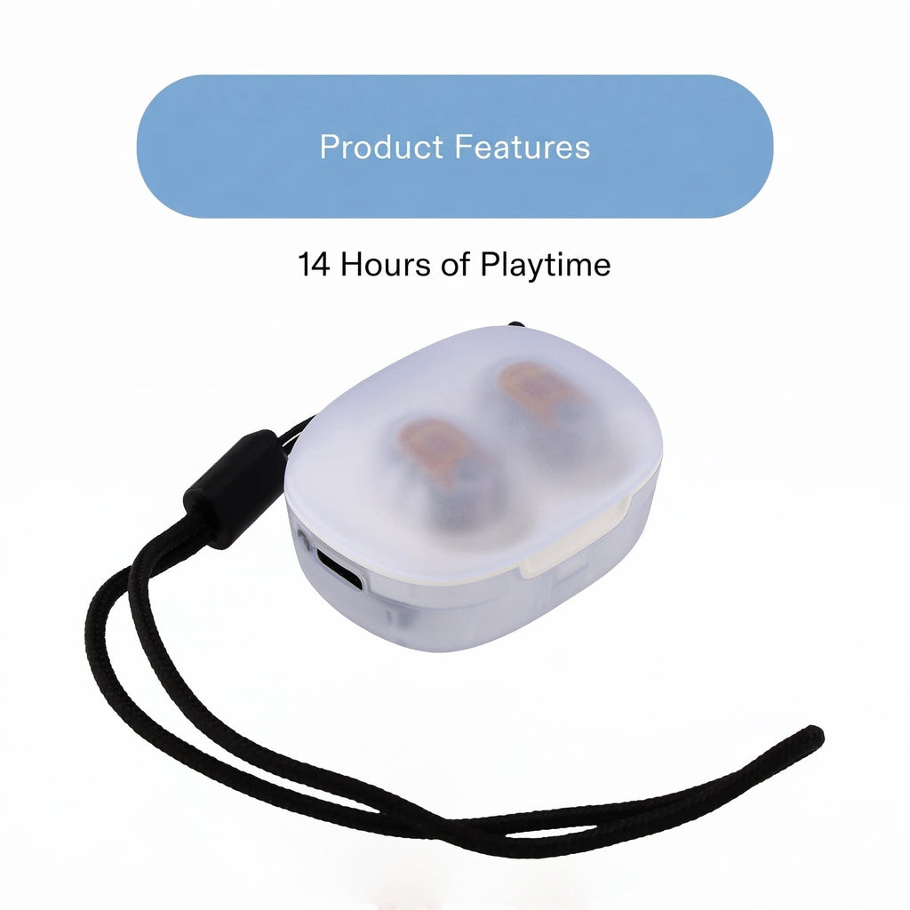 onn Wireless Mini-Earbuds with Wrist-Strap, Black