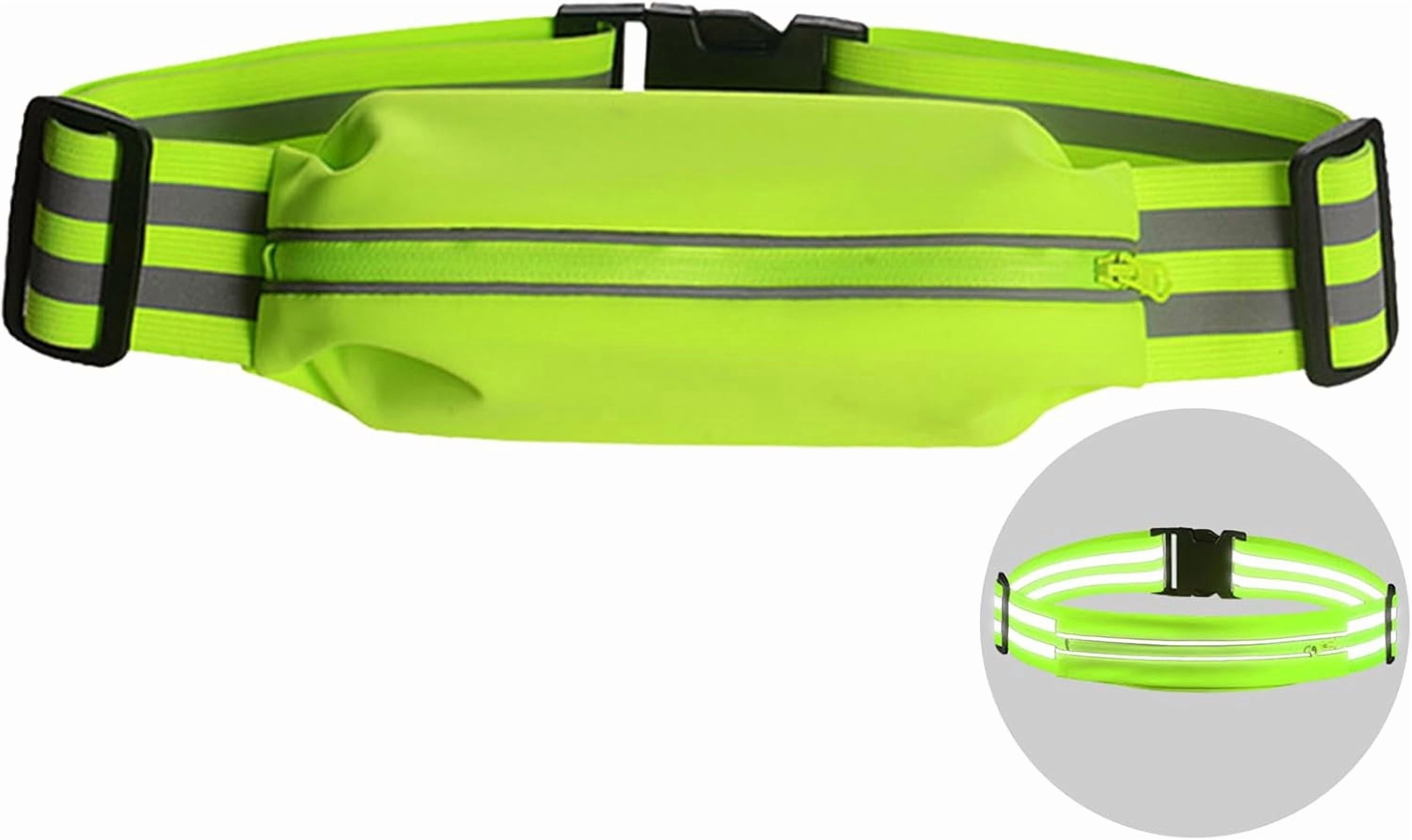 IULAVP Running Belt Running Phone Belt for Women and Men Phone Holder Runners Pouch Waist Reflective Runners Money Belts Exercise Waist Workout Jogging Running Gear Accessories (Pink）