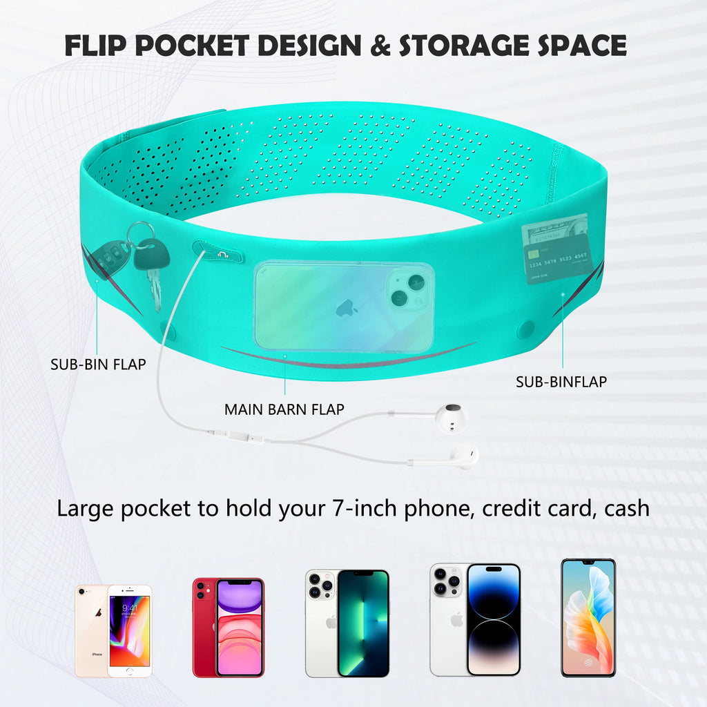LUXMO LUXURY MOBILE Slim Running Belt Fanny Phone Holder for Running