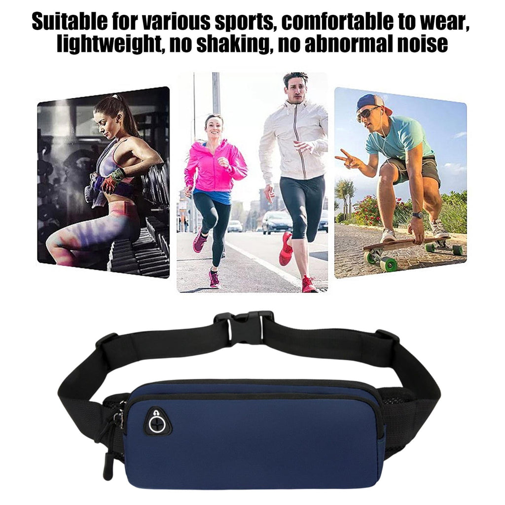 Slim Running Belt Fanny Pack for Men Women Running Phone Holder Runners Pouch Waist Pack Bag for Workout Money Belt Running Gear Accessories for Travel Hiking Running