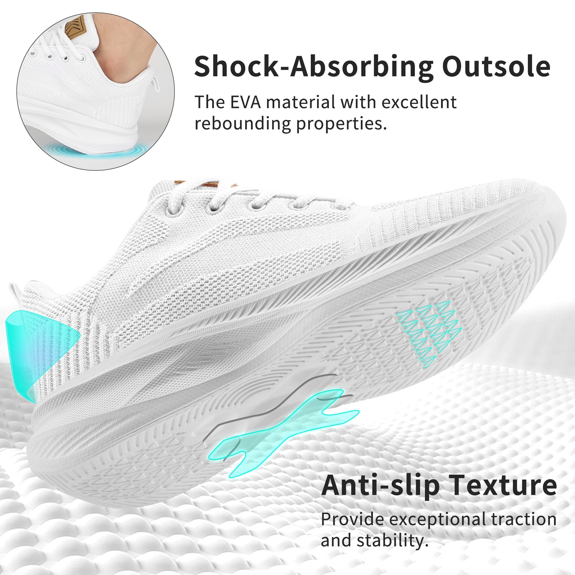 Ablanczoom Womens Sneakers Shoes: Comfortable Woman Running Shoes Lightweight Athletic Tennis Shoe