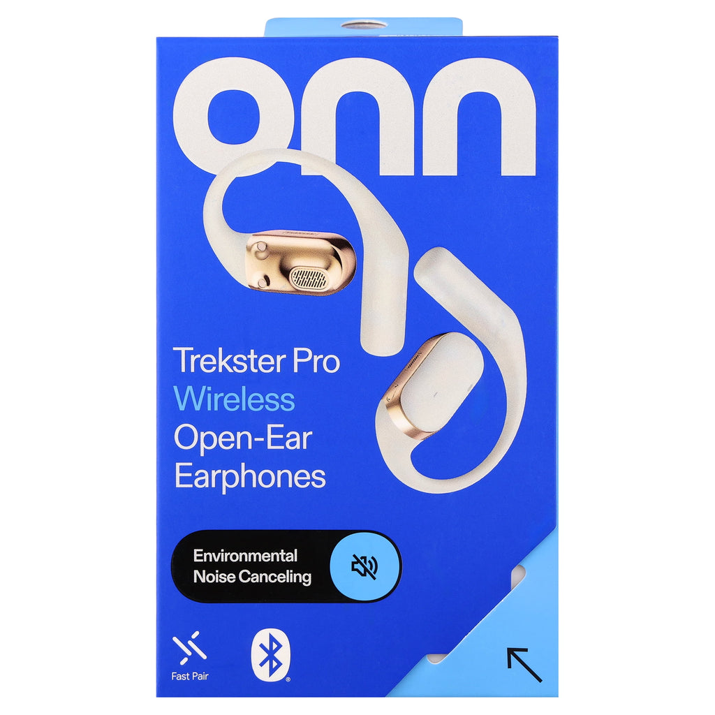 onn Trekster Pro Wireless Open-Ear Earphones, White