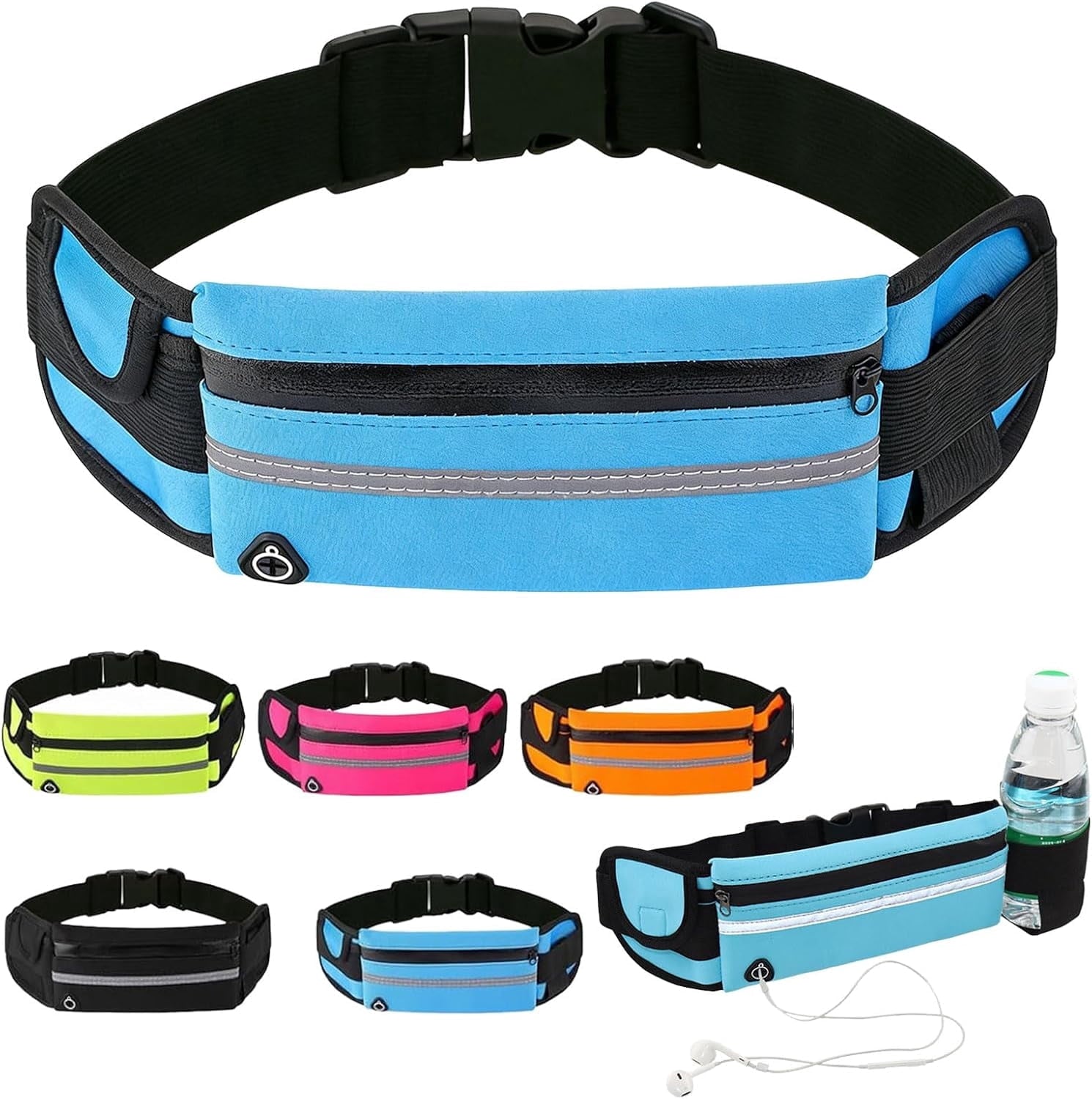Anti-Theft Invisible Waist Bag，Equipped With Reflective Strips, This High-Capacity, Waterproof, and Adjustable Accessory Is Designed Specifically for Outdoor Running.