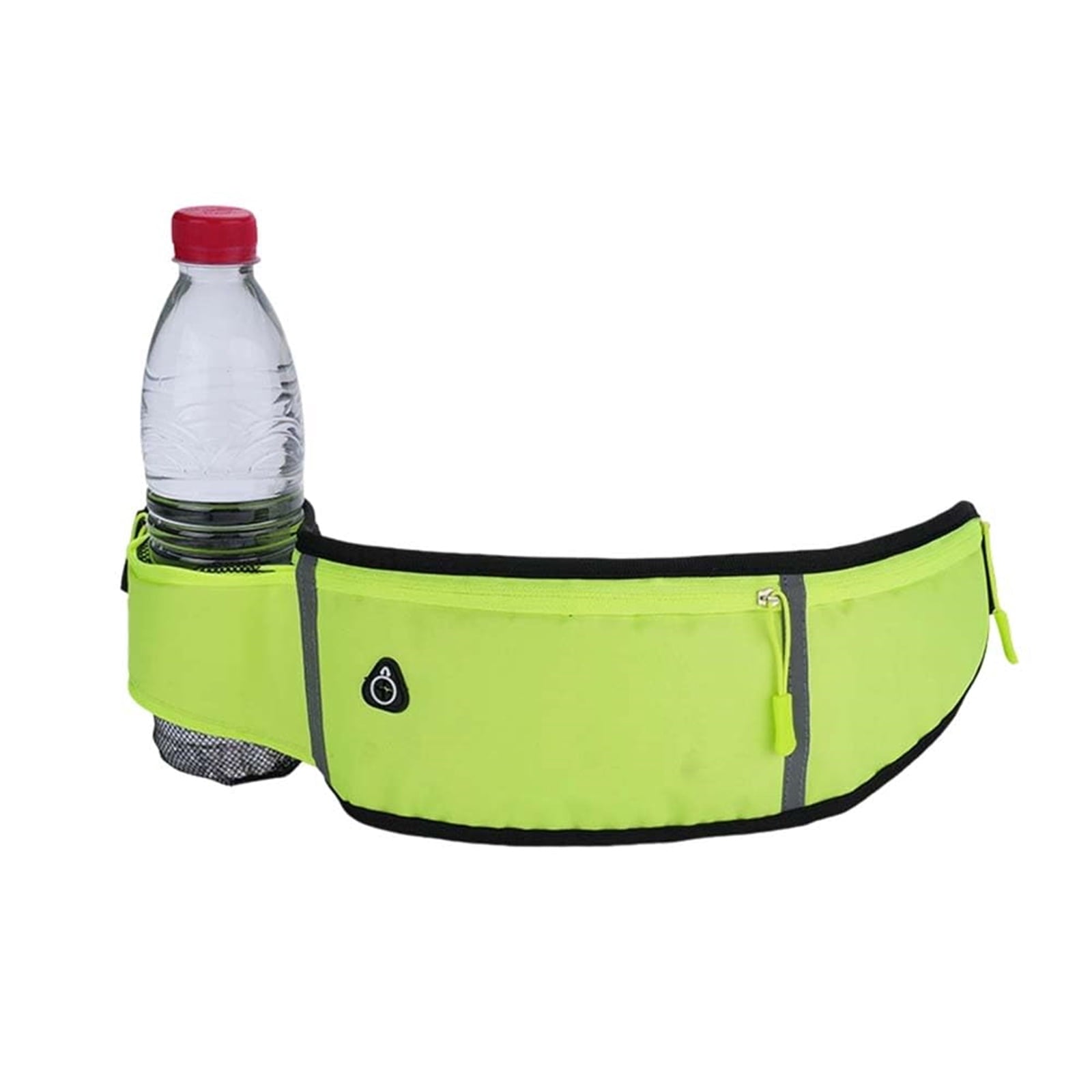 Anti-theft Invisible Waist Bag, Waterproof Running Fanny Pack with Water Bottle Holder, Reflective Adjustable Waist Belt Bag, Lightweight Outdoor Sports Pouch for Men Women Travel Hiking