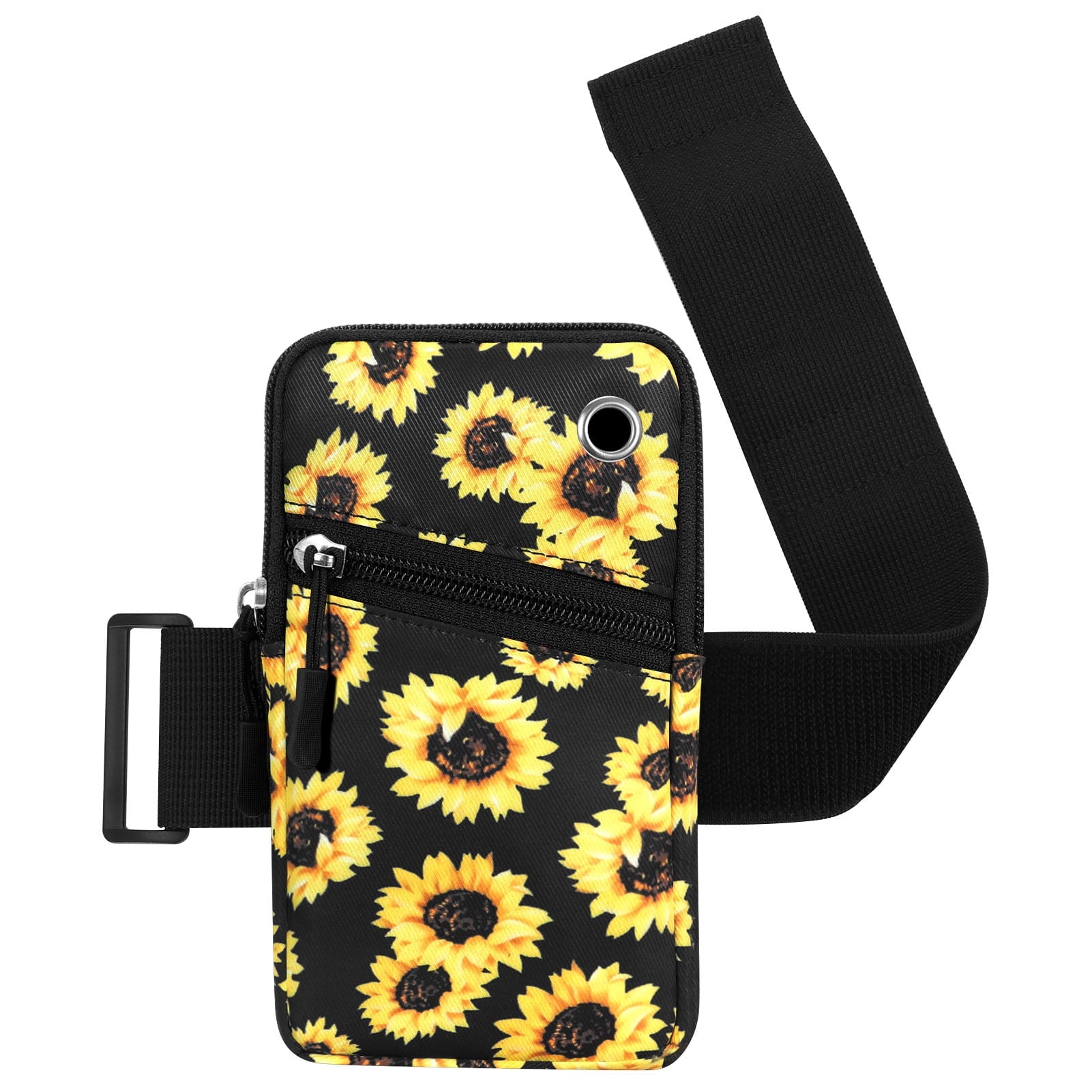 HAWEE Cell Phone Arm Bands Bag for Women Sports Running Pouch Hold Smartphone 6.28 Inches Full-screen, Colorful Flower