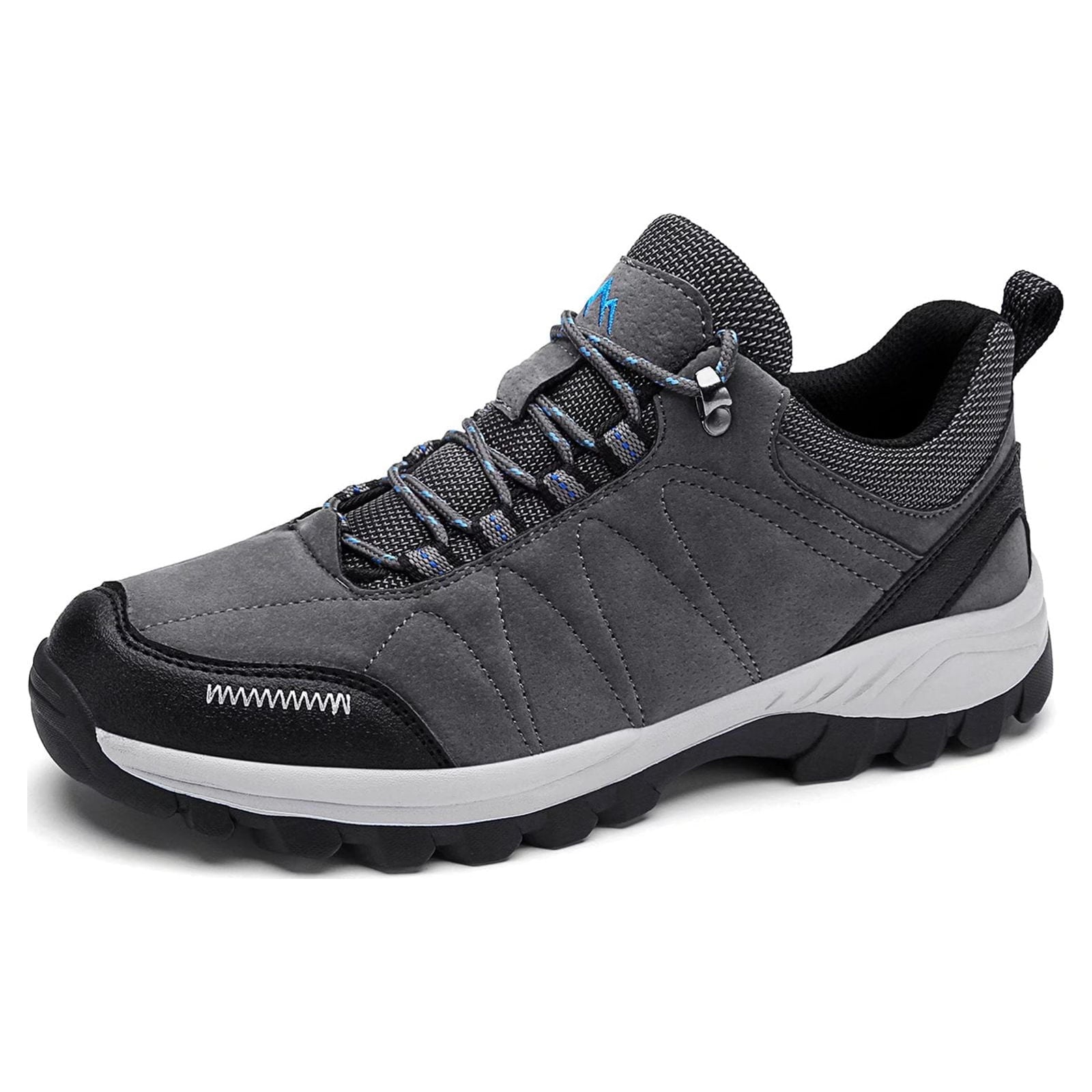 HOBIBEAR Mens Sneakers Leather Running Shoes Trainers Sneaker Casual Hiking Shoes