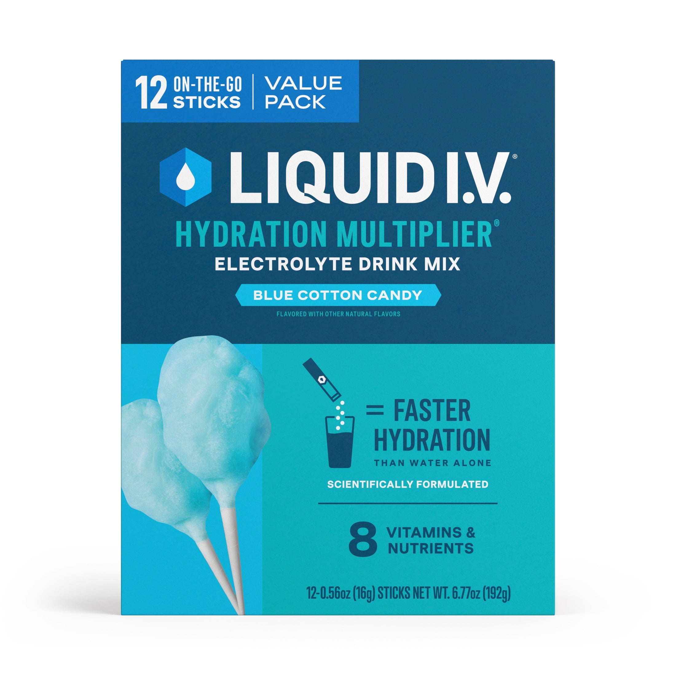 Liquid I.V.® Strawberry Hydration Multiplier® Powdered Electrolyte Drink Mix, 6 Count Packets