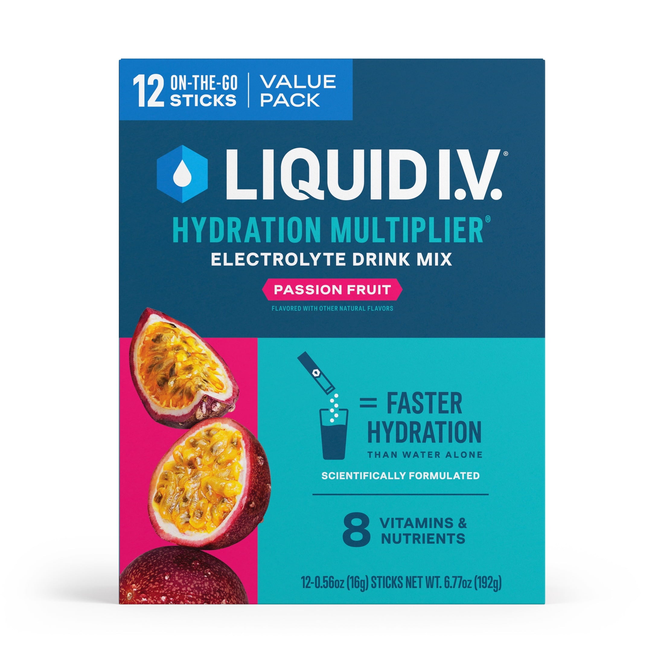 Liquid I.V.® Arctic Raspberry Hydration Multiplier® Powdered Electrolyte Drink Mix, 6 Count Packets