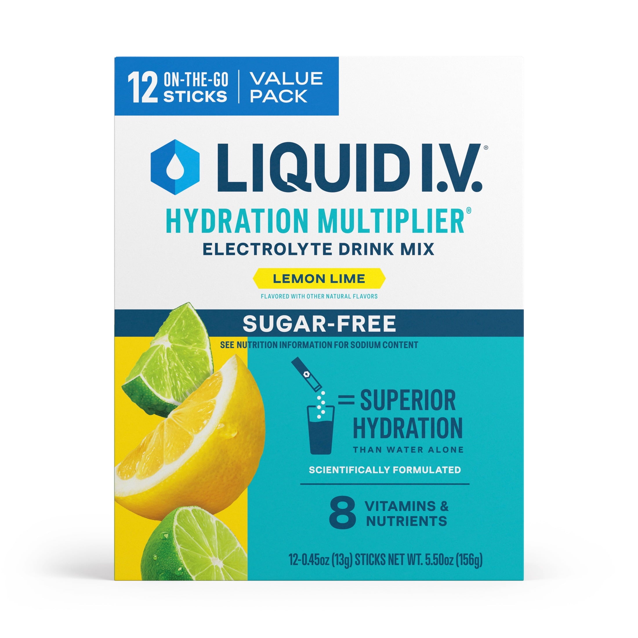 Liquid I.V.® White Peach Hydration Multiplier® Sugar-Free Electrolyte Powder Drink Mix, 6 Count Packets