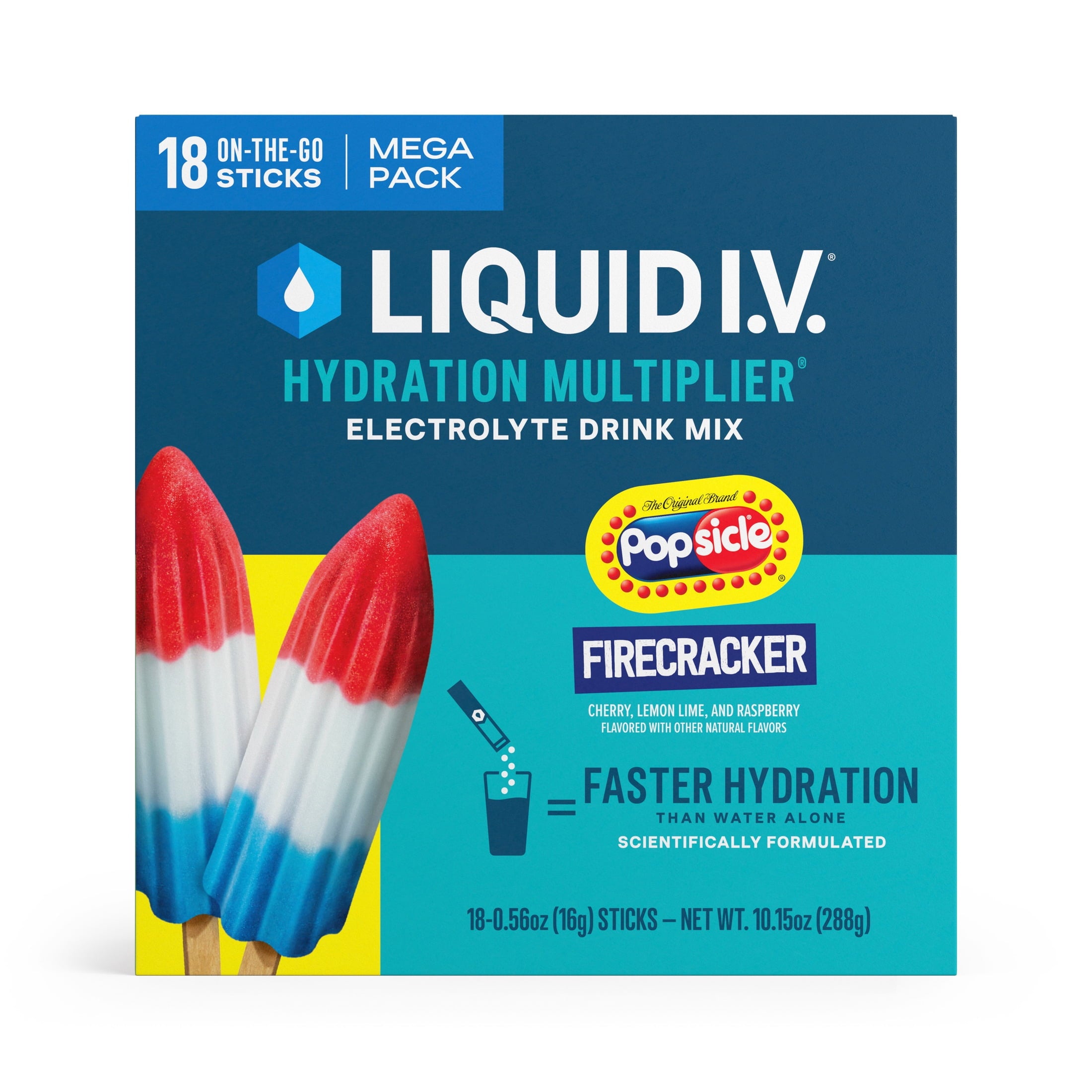 Liquid I.V.® Strawberry Hydration Multiplier® Powdered Electrolyte Drink Mix, 6 Count Packets