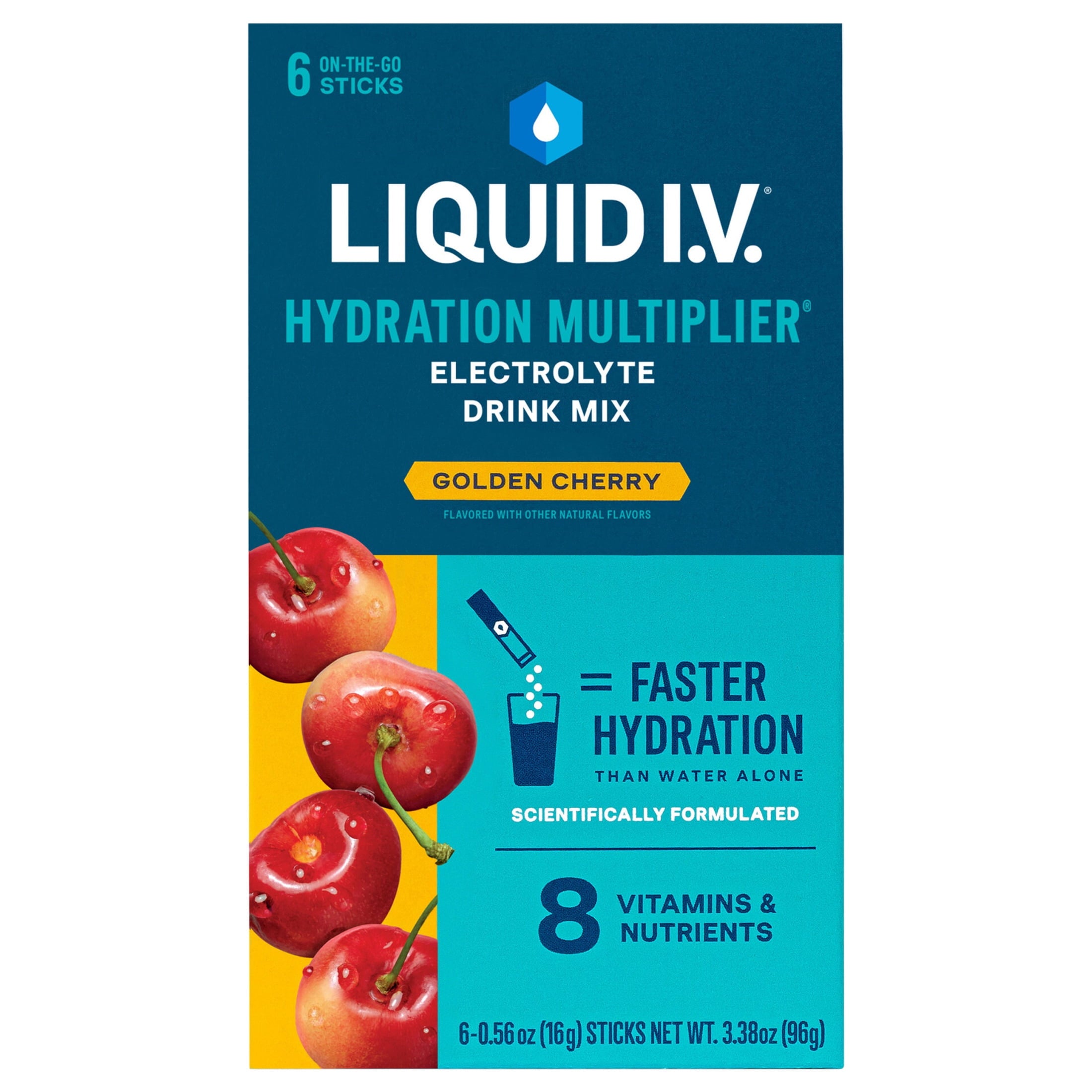 Liquid I.V.® Arctic Raspberry Hydration Multiplier® Powdered Electrolyte Drink Mix, 6 Count Packets