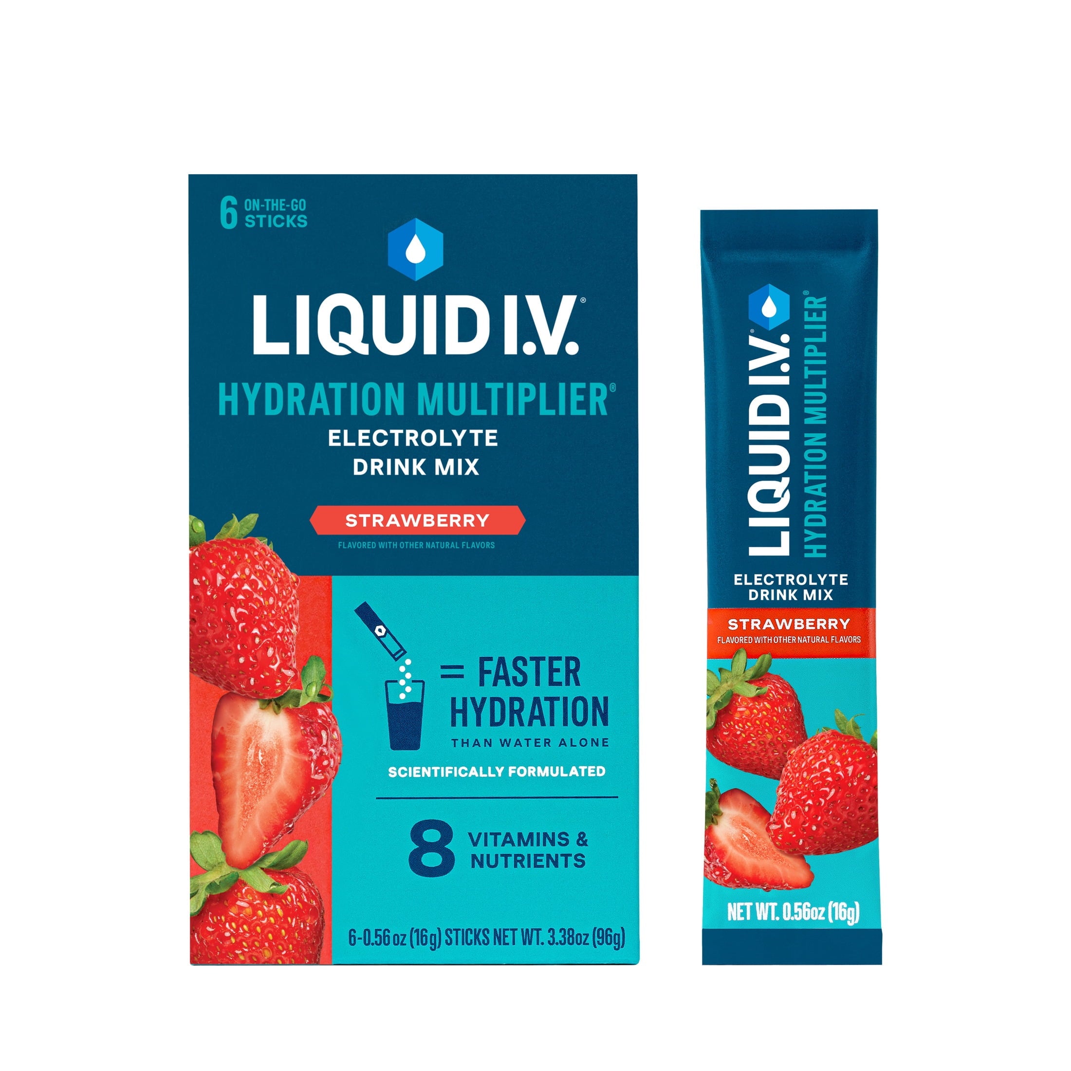 Liquid I.V.® Lemon Lime Hydration Multiplier® Powdered Electrolyte Drink Mix, 6 Count Packets