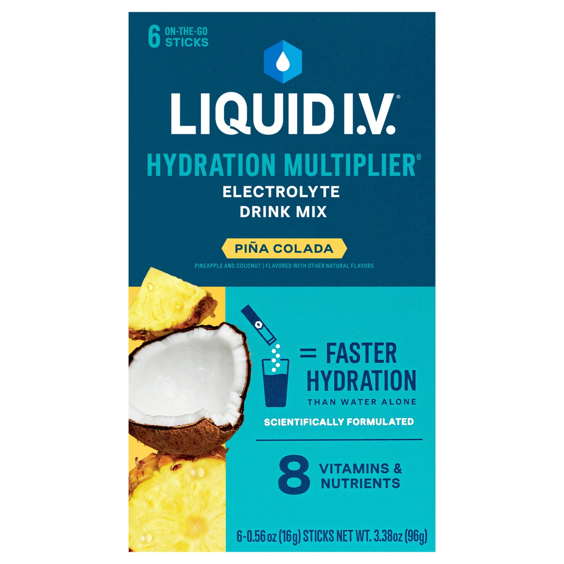 Liquid I.V.® Watermelon Hydration Multiplier® Powdered Electrolyte Drink Mix, 6 Count Packets