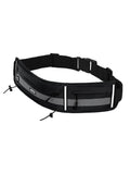 MIER Running Belt Slim Waist Pack with Bib Clips Adjustable Elastic Phone Holder for Fitness Marathon Daily Travel Pink