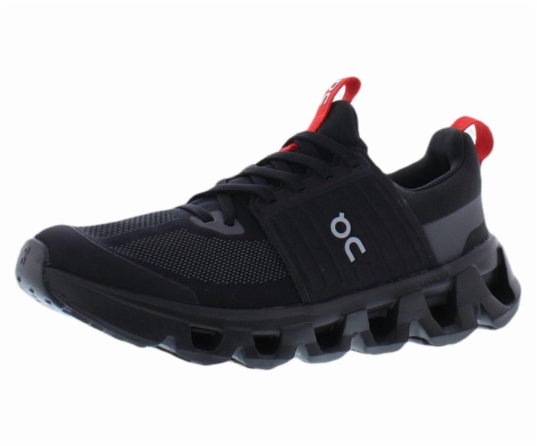 ON Cloudswift GS Boys Shoes Size 4.5, Color: Black/Red